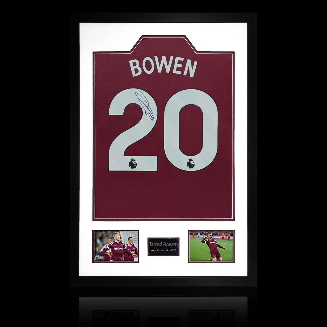 Maroon - The Fan Cave - Jarrod Bowen Signed West Ham United Shirt Premium