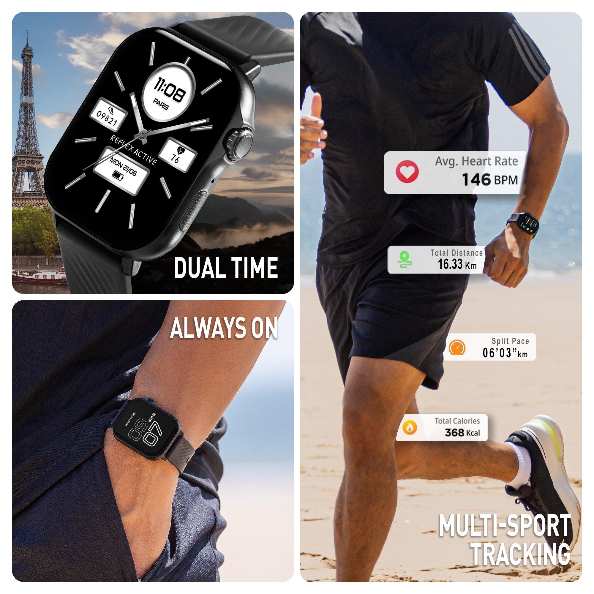 Black - Reflex Active - Reflex Active Venture AMOLED GPS Calling Watch - 2