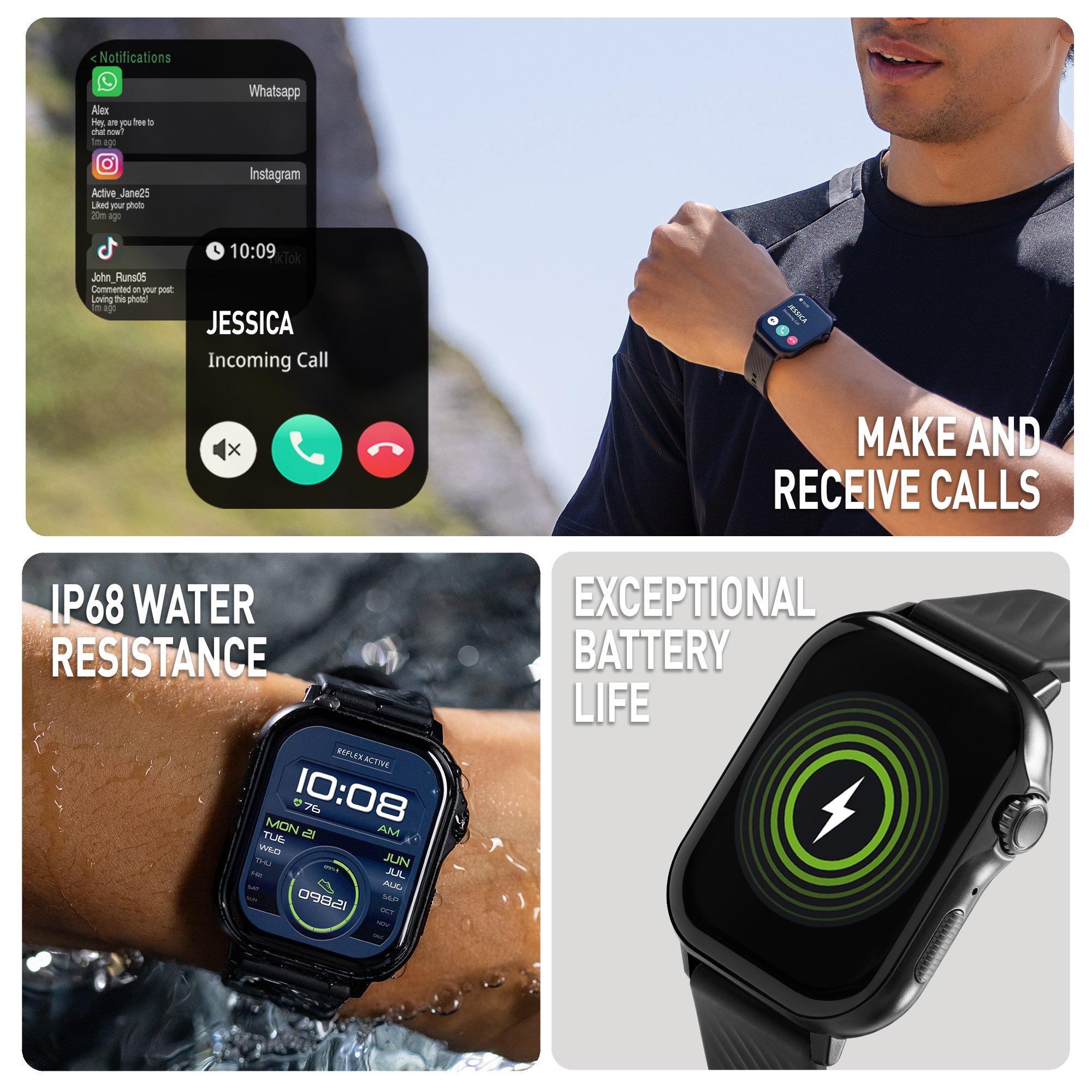 Black - Reflex Active - Reflex Active Venture AMOLED GPS Calling Watch - 3