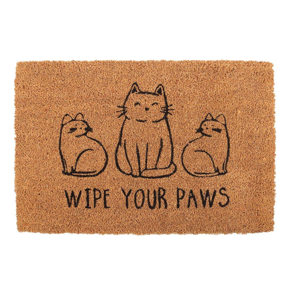 Brown - Something Different - Natural Wipe Your Paws Cat Doormat - 2