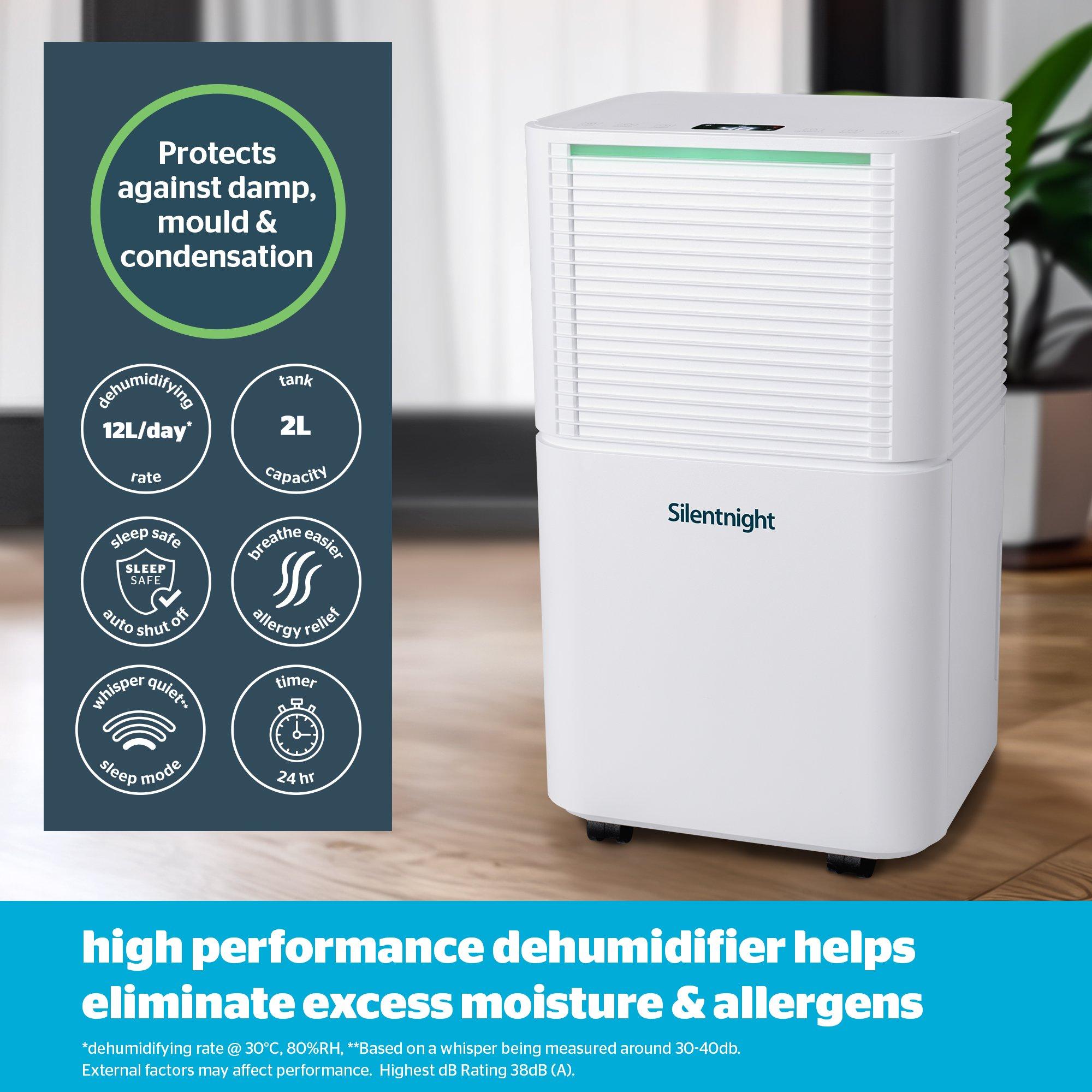 White - Silentnight - Dehumidifer 1200 - 2