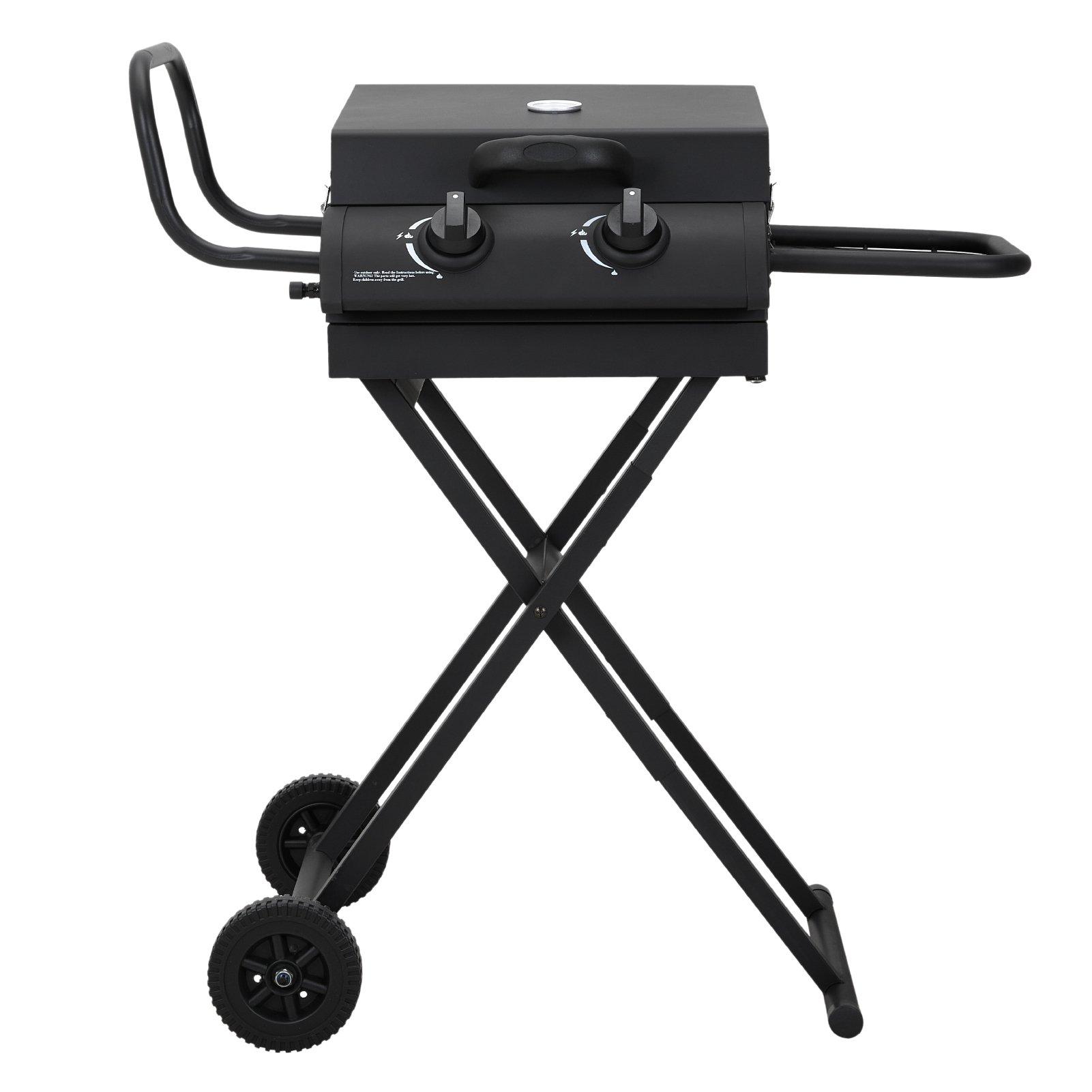 Black - Breeins - Foldable Portable Gas Griddle Grill - 3