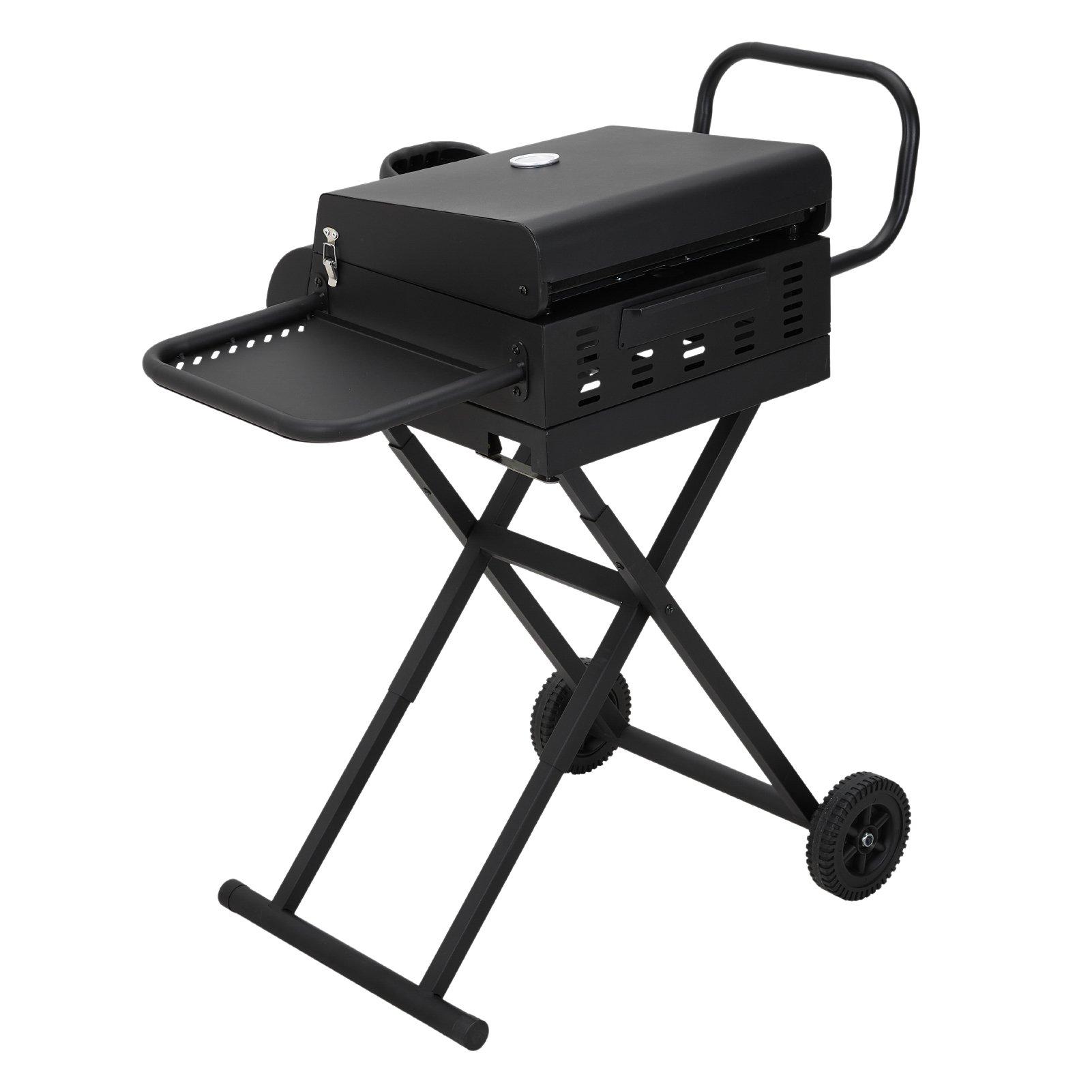 Black - Breeins - Foldable Portable Gas Griddle Grill - 4