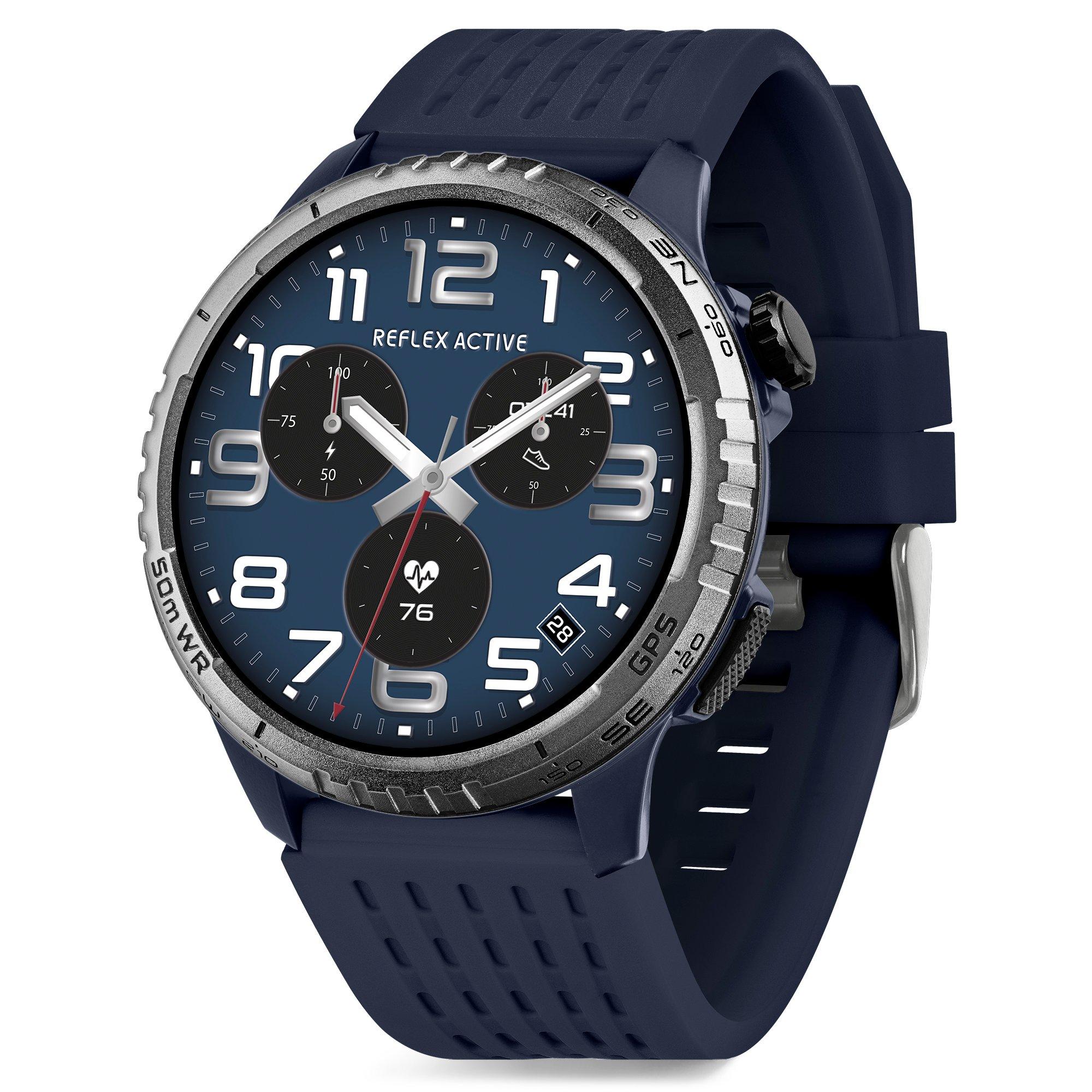 Blue - Reflex Active - Reflex Active Sea Venture AMOLED GPS Smart Watch - 1