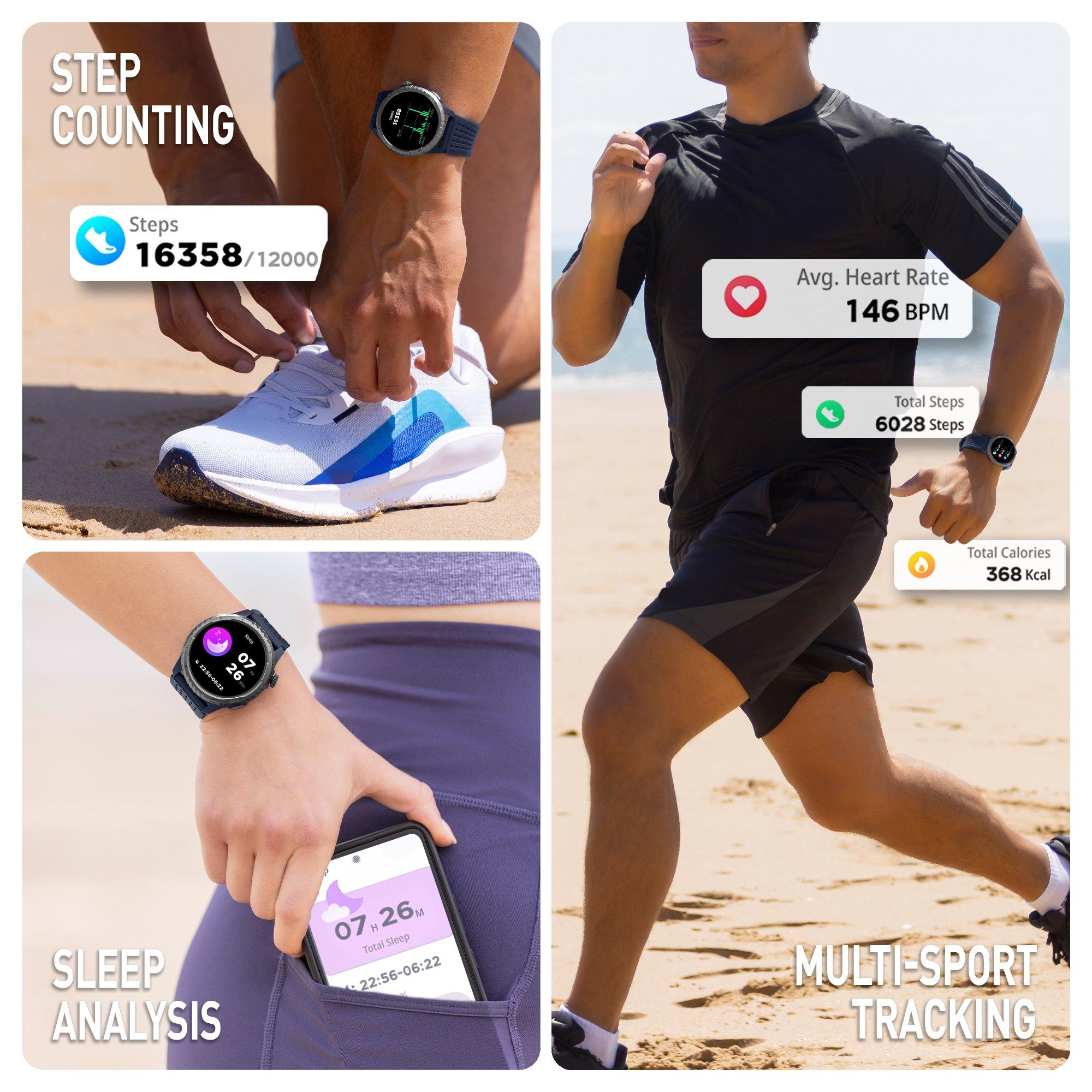 Blue - Reflex Active - Reflex Active Sea Venture AMOLED GPS Smart Watch - 5