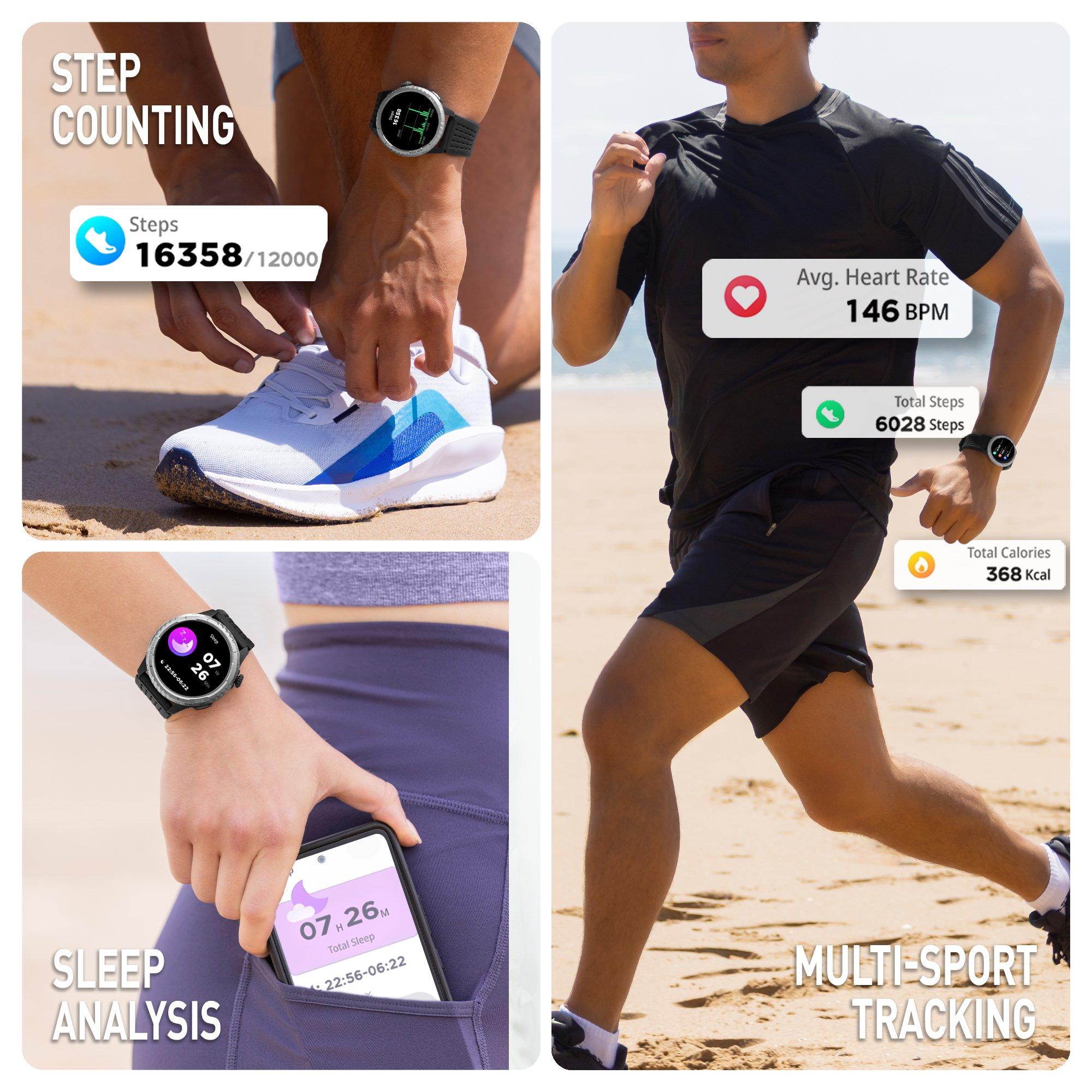 Black - Reflex Active - Reflex Active Sea Venture AMOLED GPS Smart Watch - 5