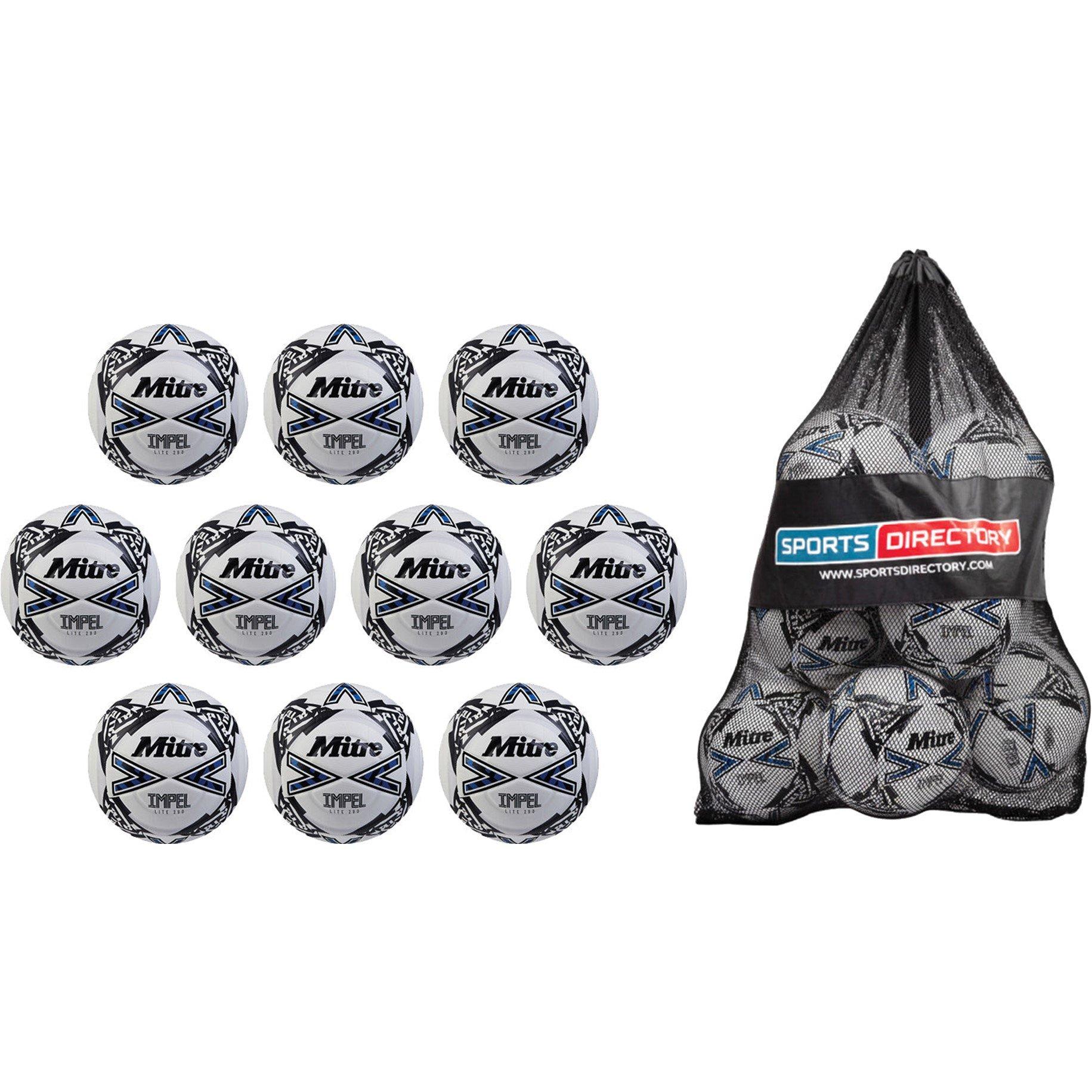Neutral - Mitre - Mitre Impel Lite Footballs - Pack of 10