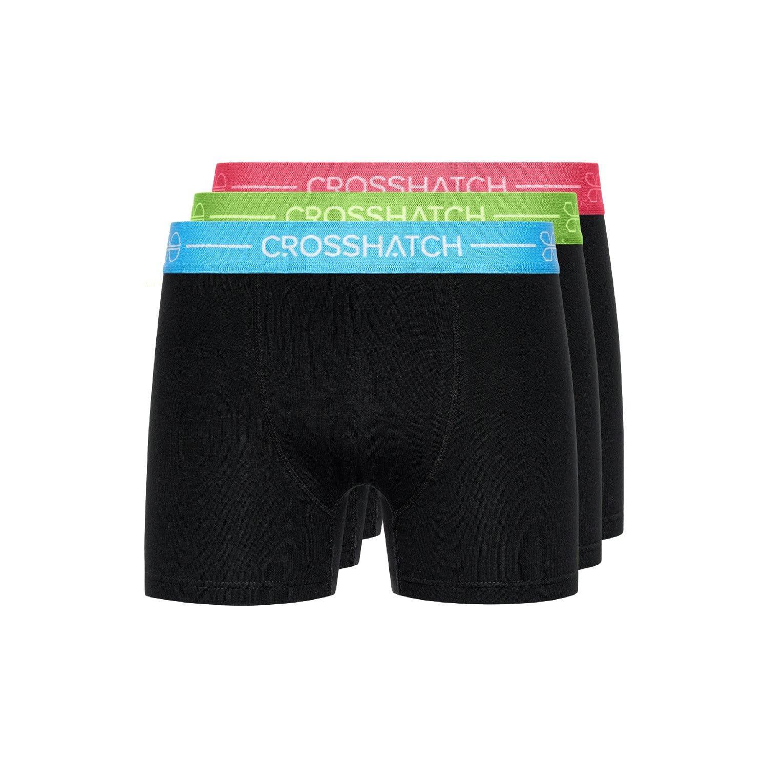 Black - Crosshatch - 3 Pack Of Astral MVE Boxers