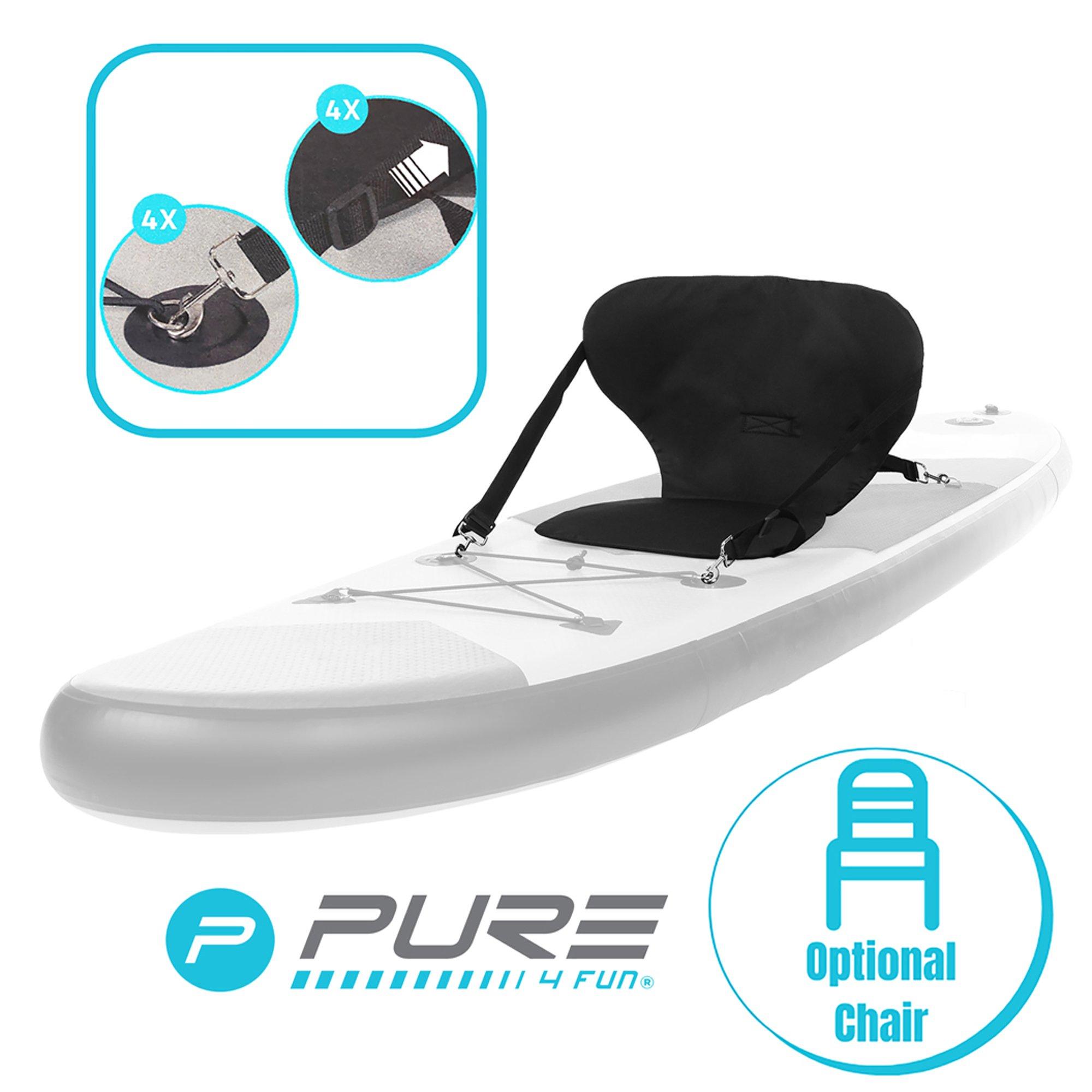 Black - Pure4Fun - Stand Up Paddleboard Cushioned Seat - 3