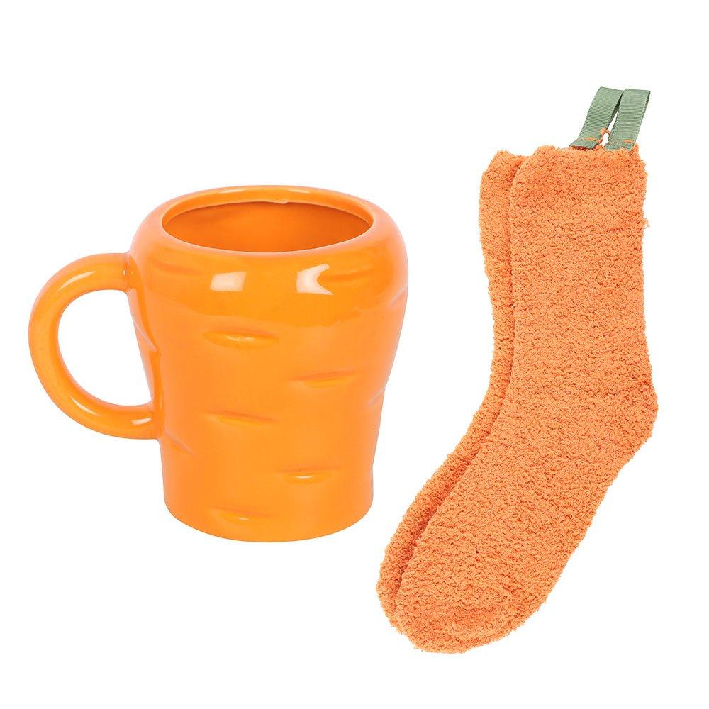 Orange - Something Different - Carrot Shaped Mug and Socks Set - 3