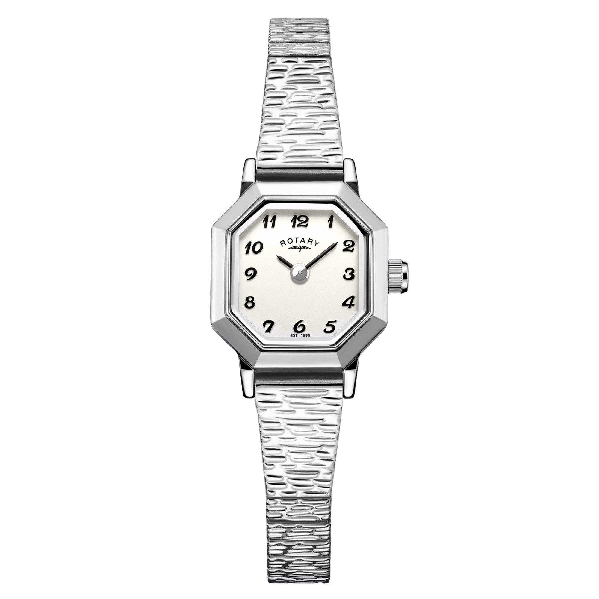Gold - Rotary - Ladies Heritage Octagonal SS Expander Watch - 1
