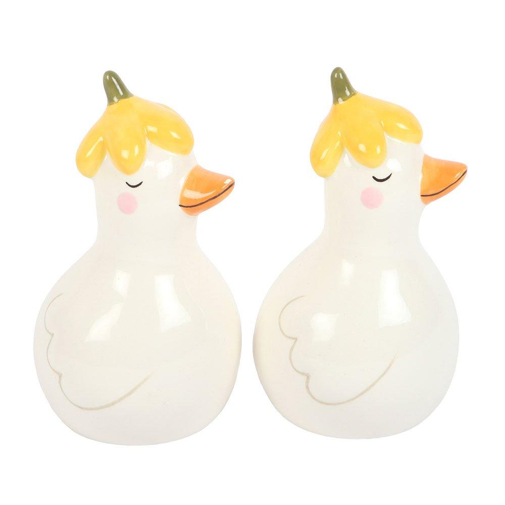 White - Something Different - Daisy & Duck Salt and Pepper Shakers - 3