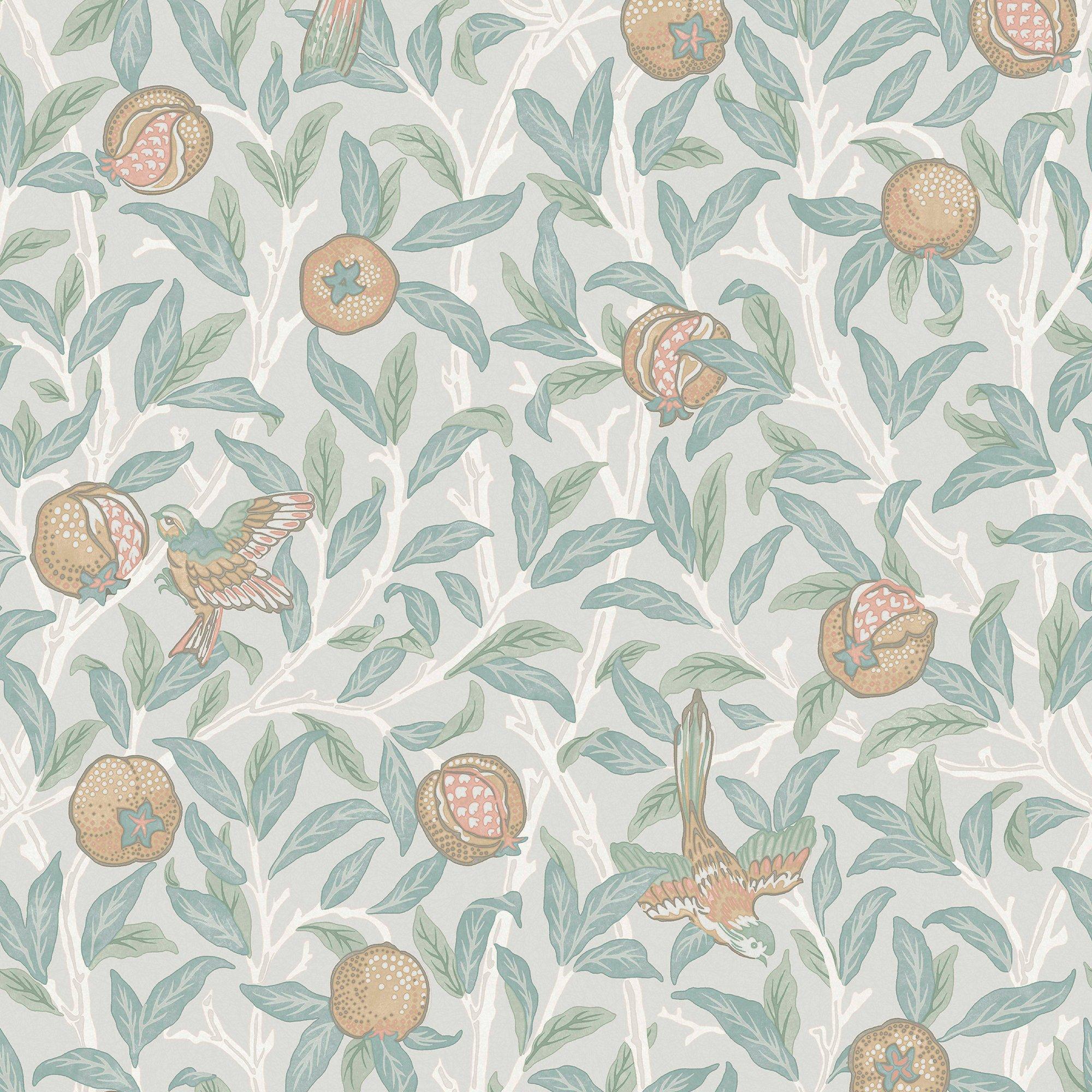 Duck Egg - William Morris at Home - William Morris at Home Bird & Pomegranate Duck Egg Wallpaper - 2