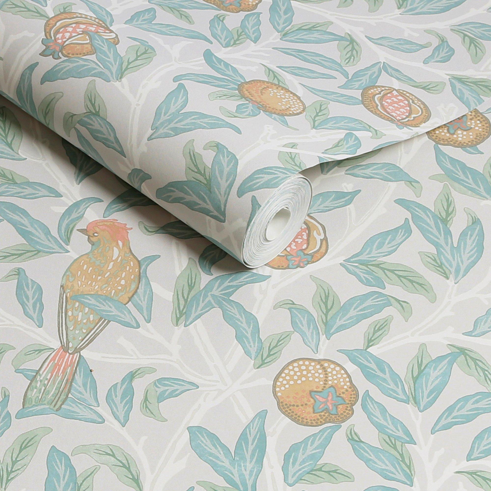 Duck Egg - William Morris at Home - William Morris at Home Bird & Pomegranate Duck Egg Wallpaper - 3