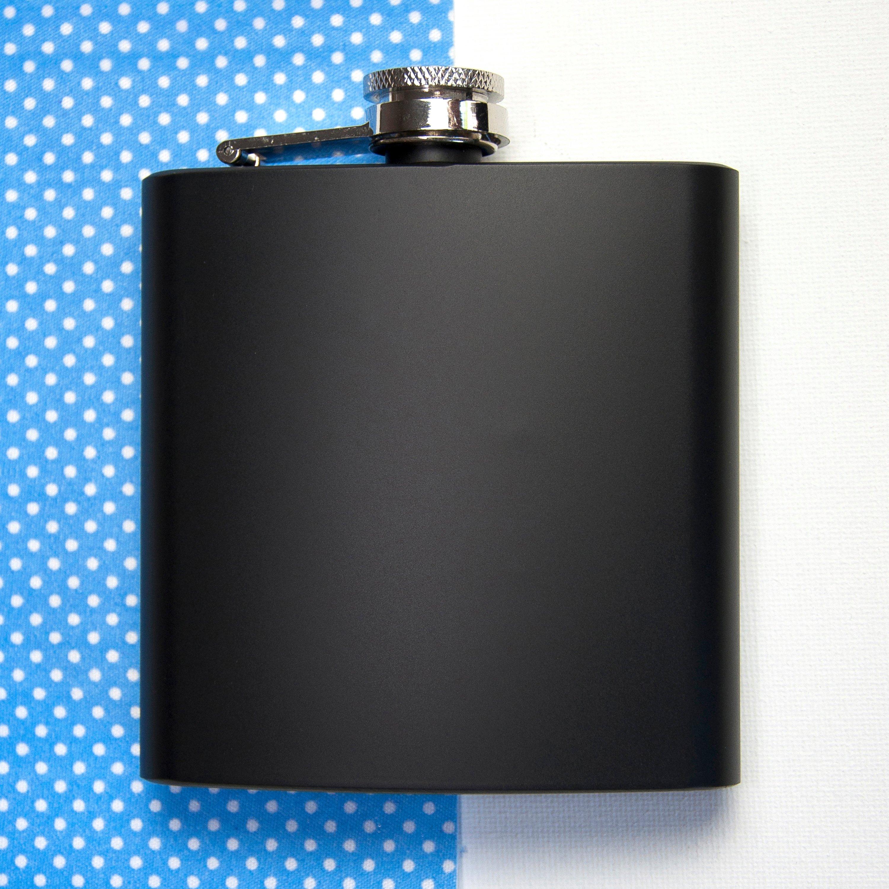 Black - Treat Republic - Stainless Steel Hip Flask