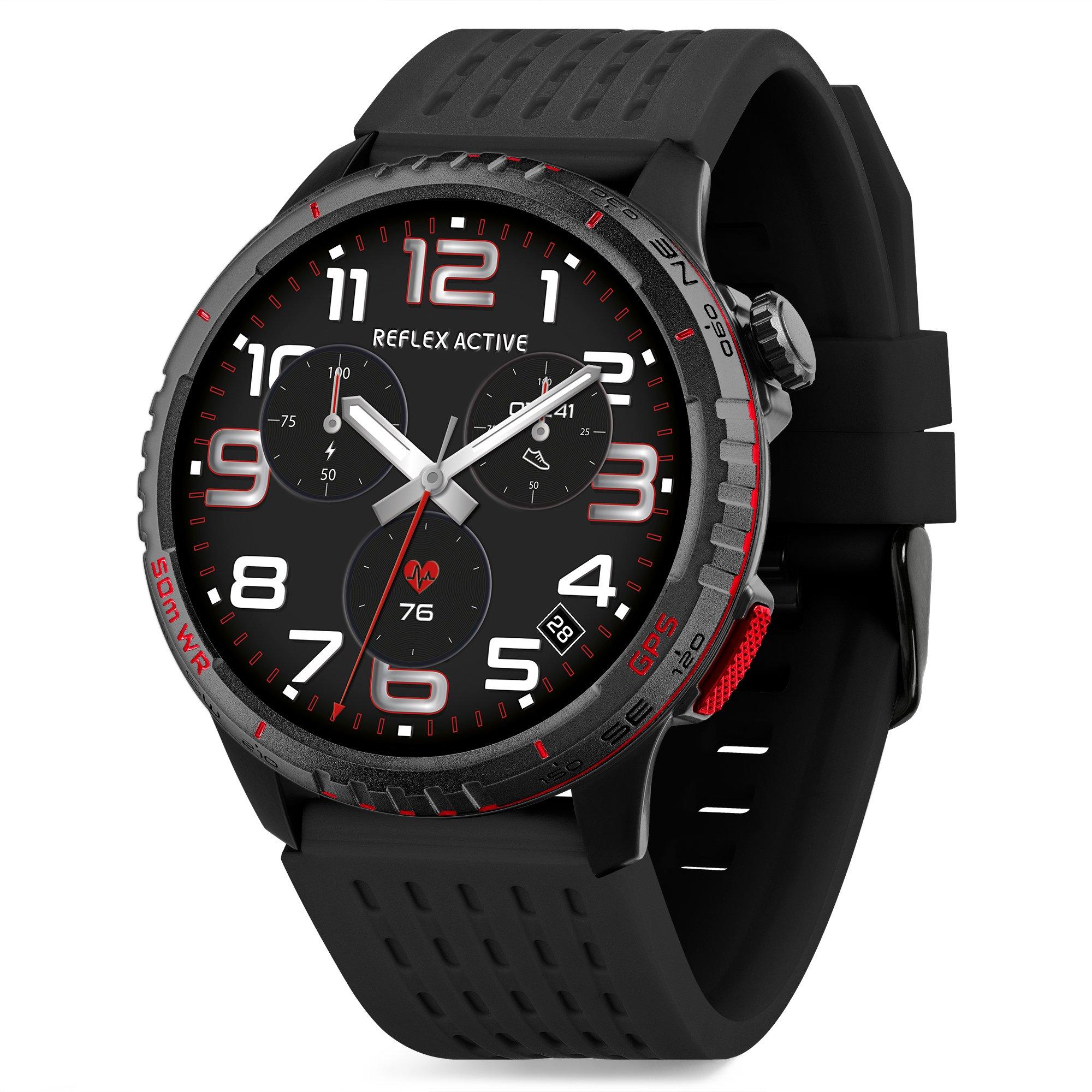 Black - Reflex Active - Reflex Active Sea Venture AMOLED GPS Smart Watch - 1