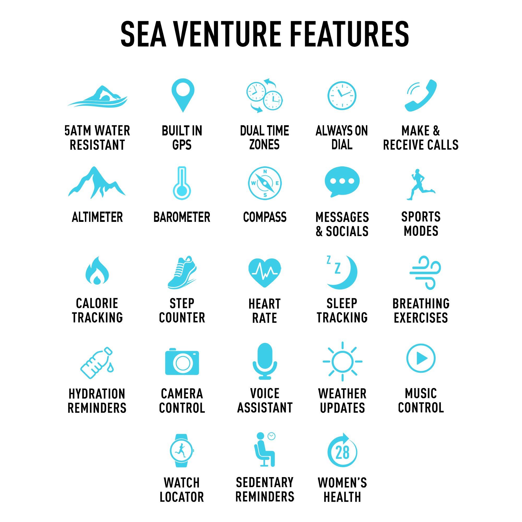 Black - Reflex Active - Reflex Active Sea Venture AMOLED GPS Smart Watch - 6