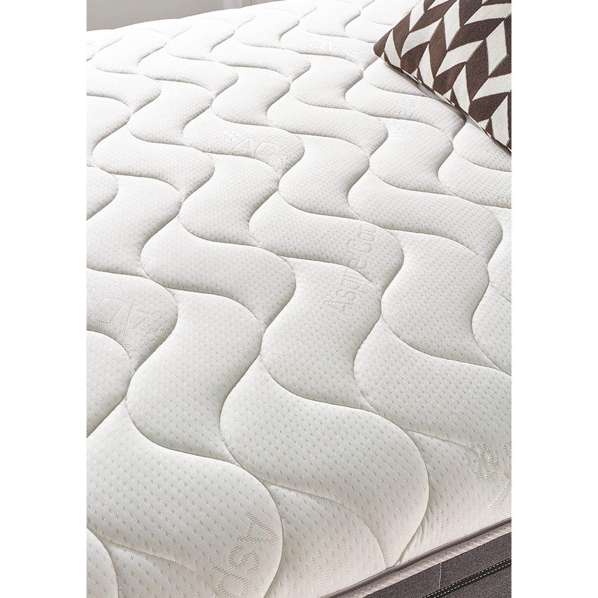 White - Aspire - 6000 Platinum Hybrid Memory Mattress - 4