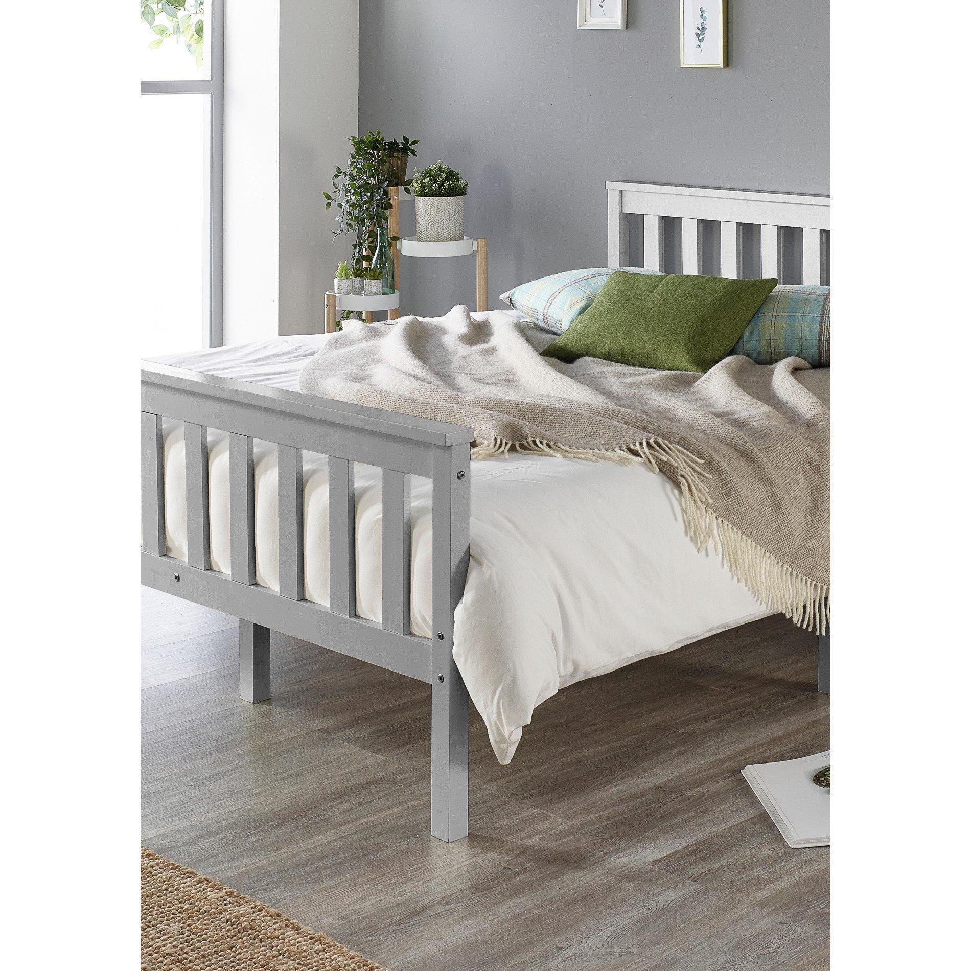 Grey - Aspire - Atlantic Bed Frame in Grey - 3