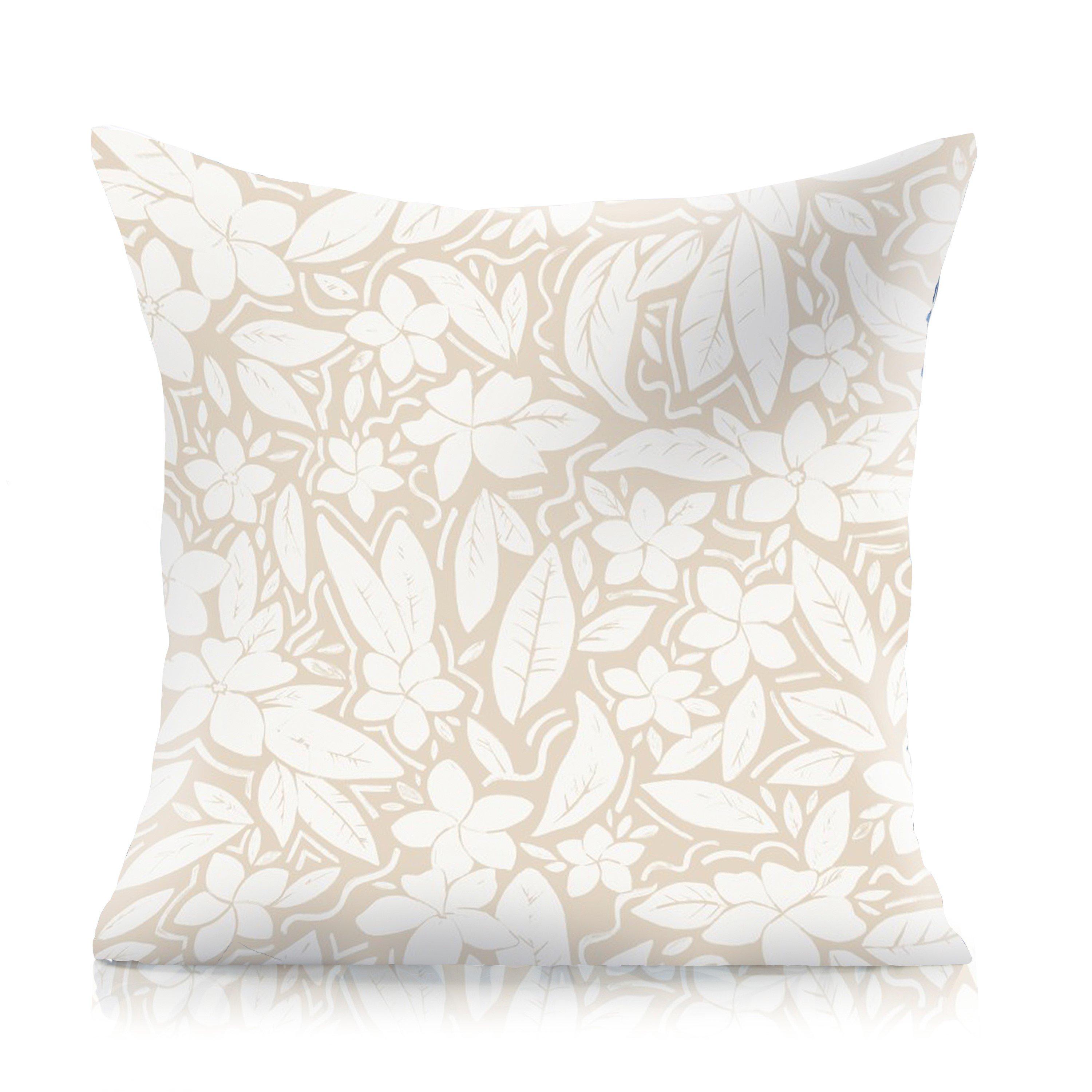 Cream - Alan Symonds - Blossom Outdoor Cushion Cover and Filler Pad - 1