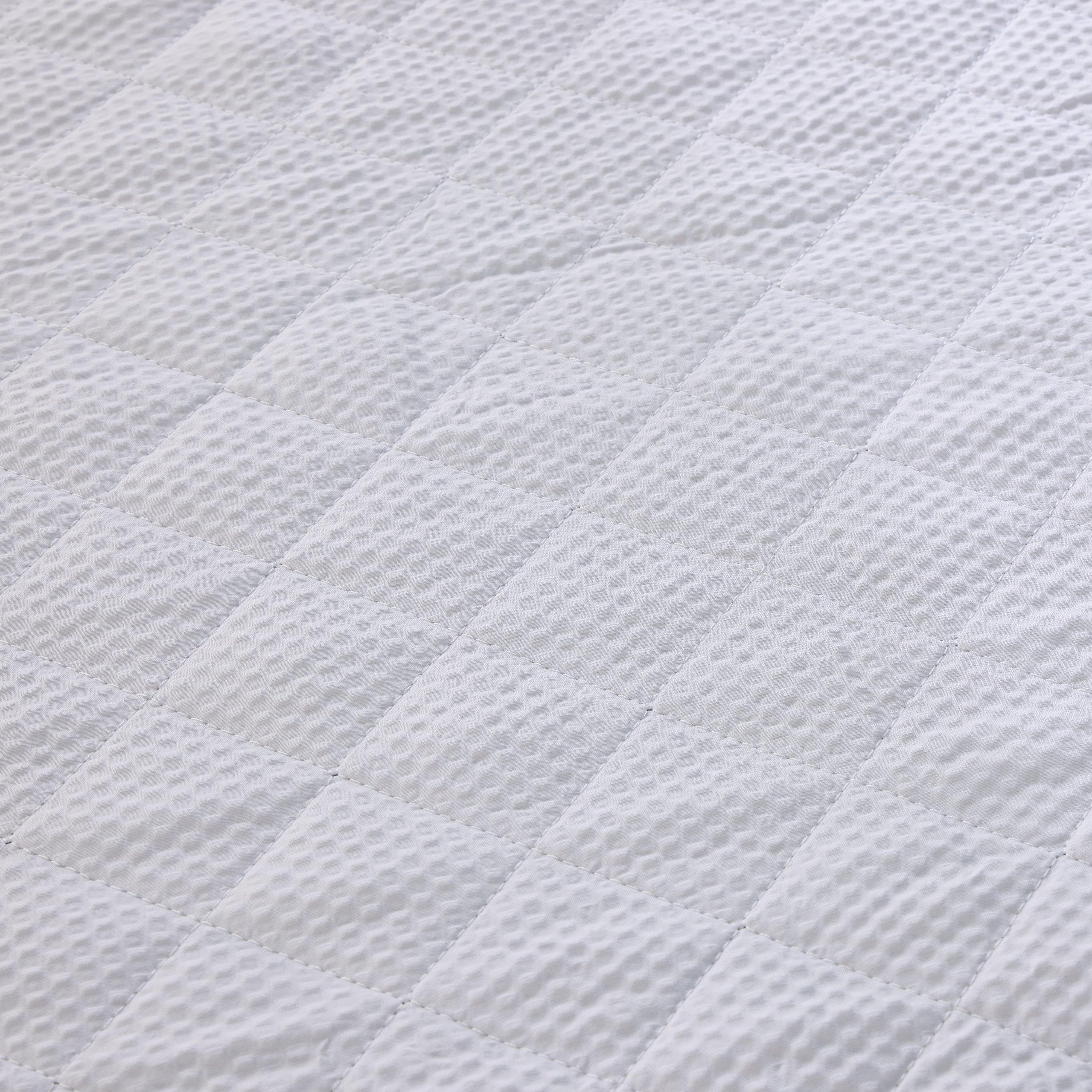 White - Downland - Luxury Waffle Mattress Protector - 4