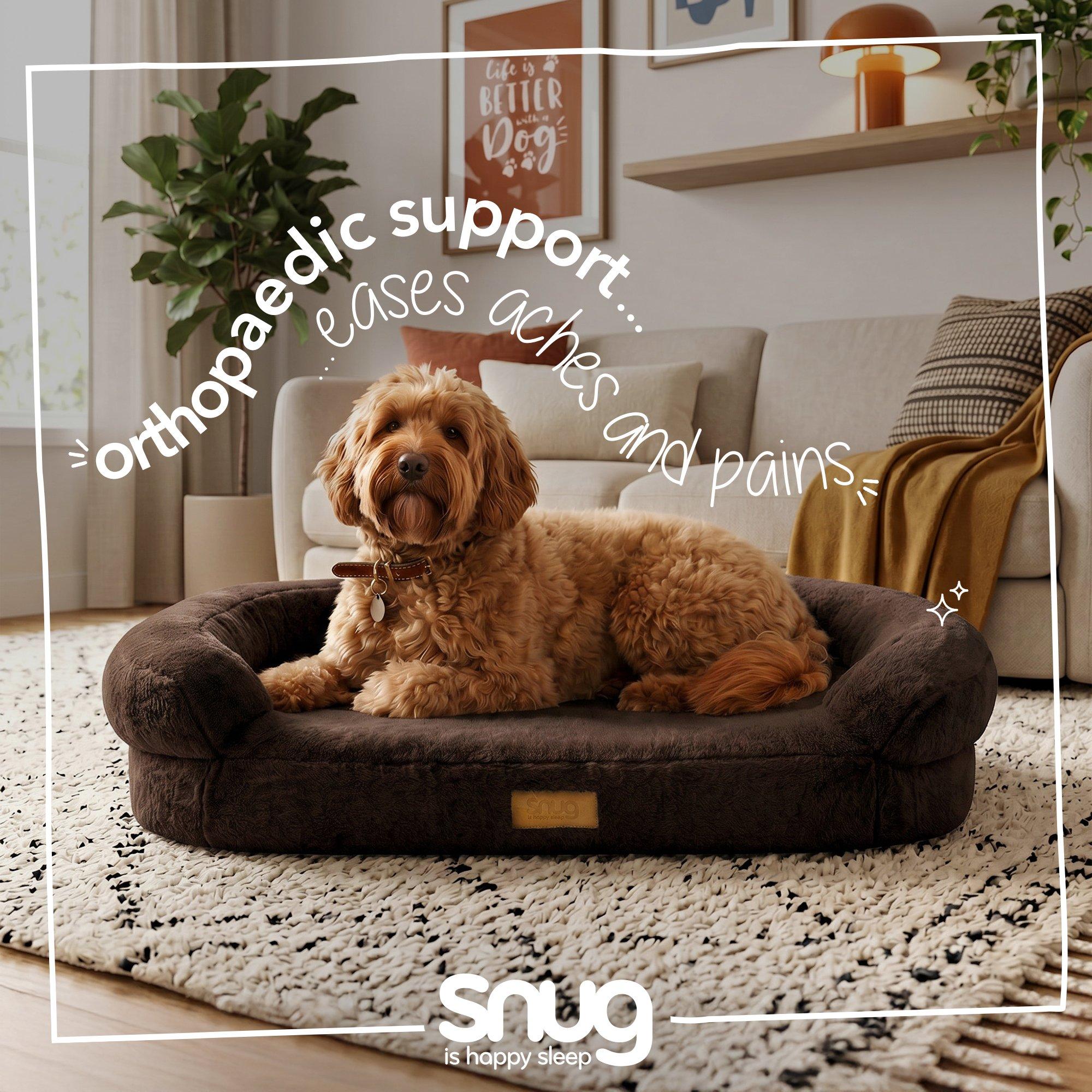Brown - Snug - Comfy Orthopaedic Pet Bed - 2