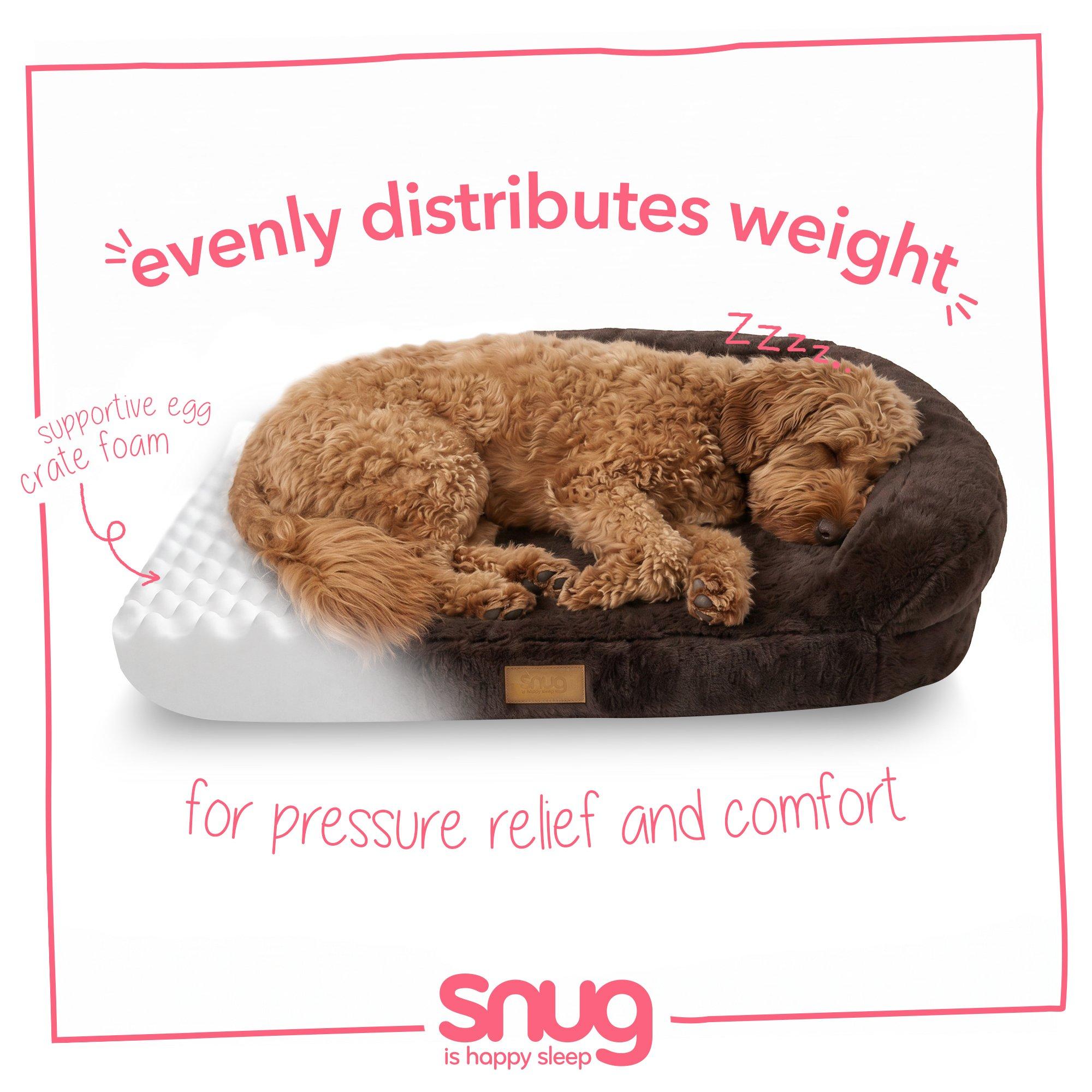 Brown - Snug - Comfy Orthopaedic Pet Bed - 3