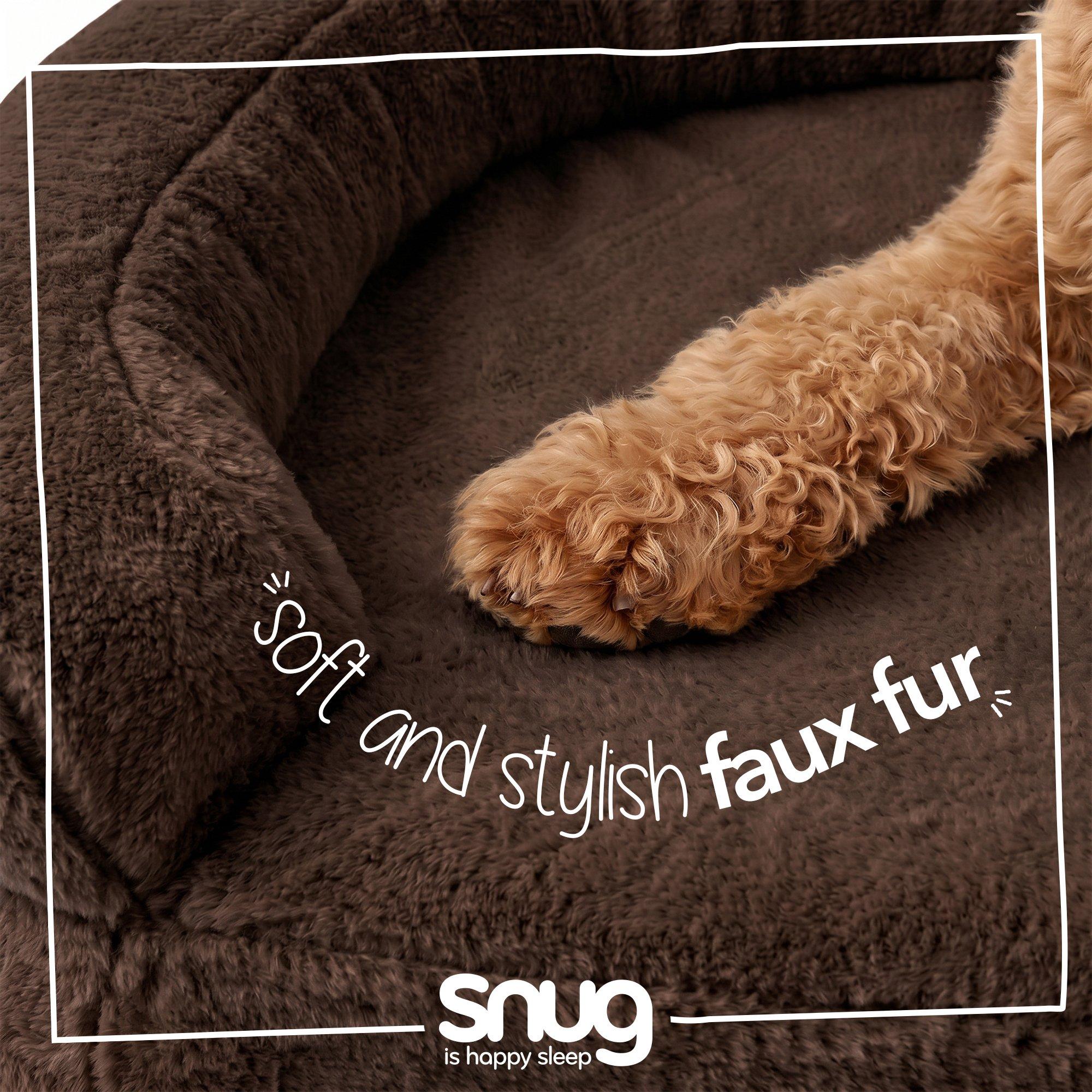 Brown - Snug - Comfy Orthopaedic Pet Bed - 5
