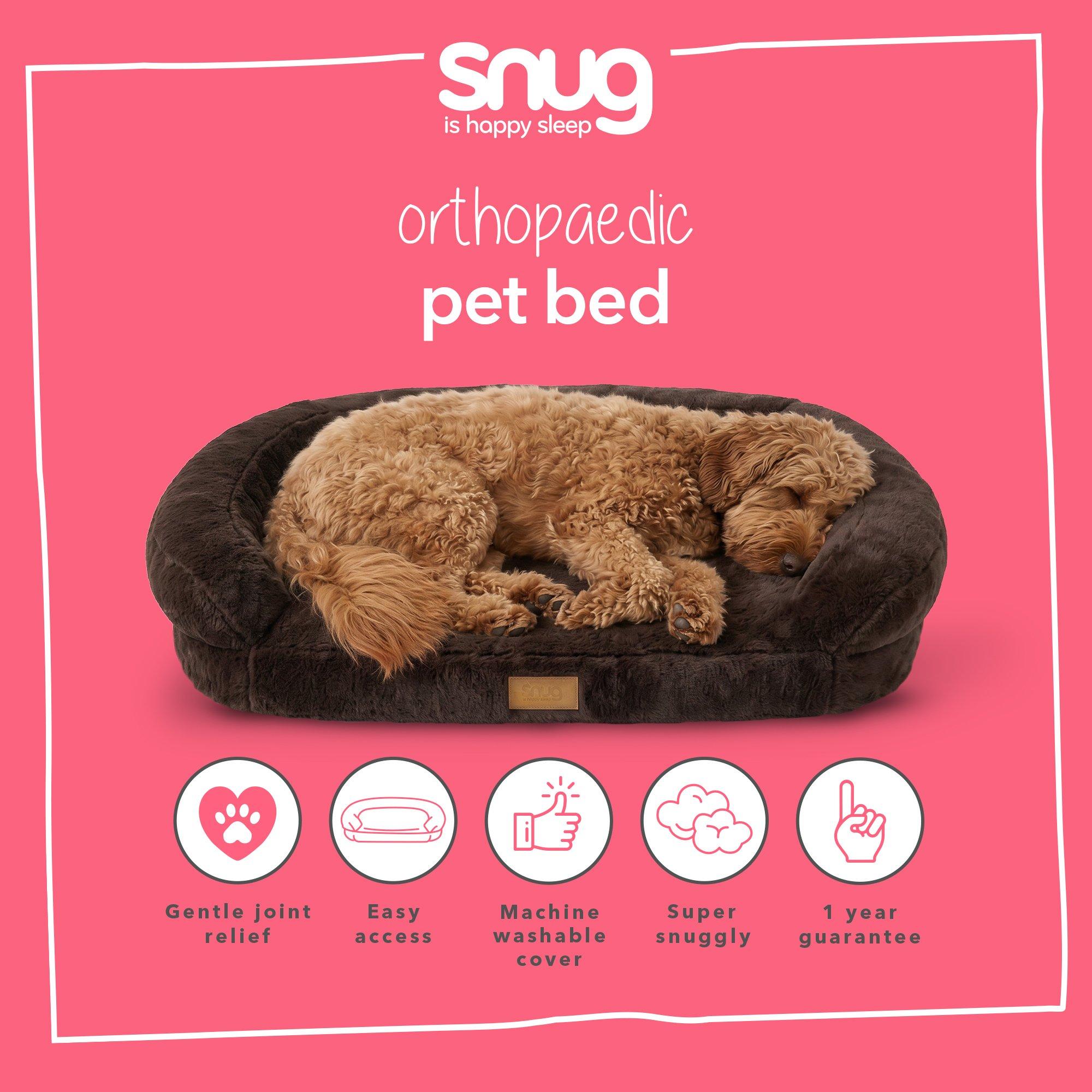 Brown - Snug - Comfy Orthopaedic Pet Bed - 9