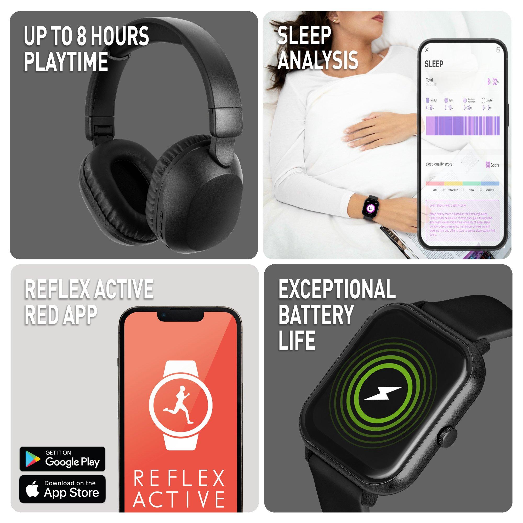 Black - Reflex Active - Reflex Active Nexus Calling Smart Watch Set - 3