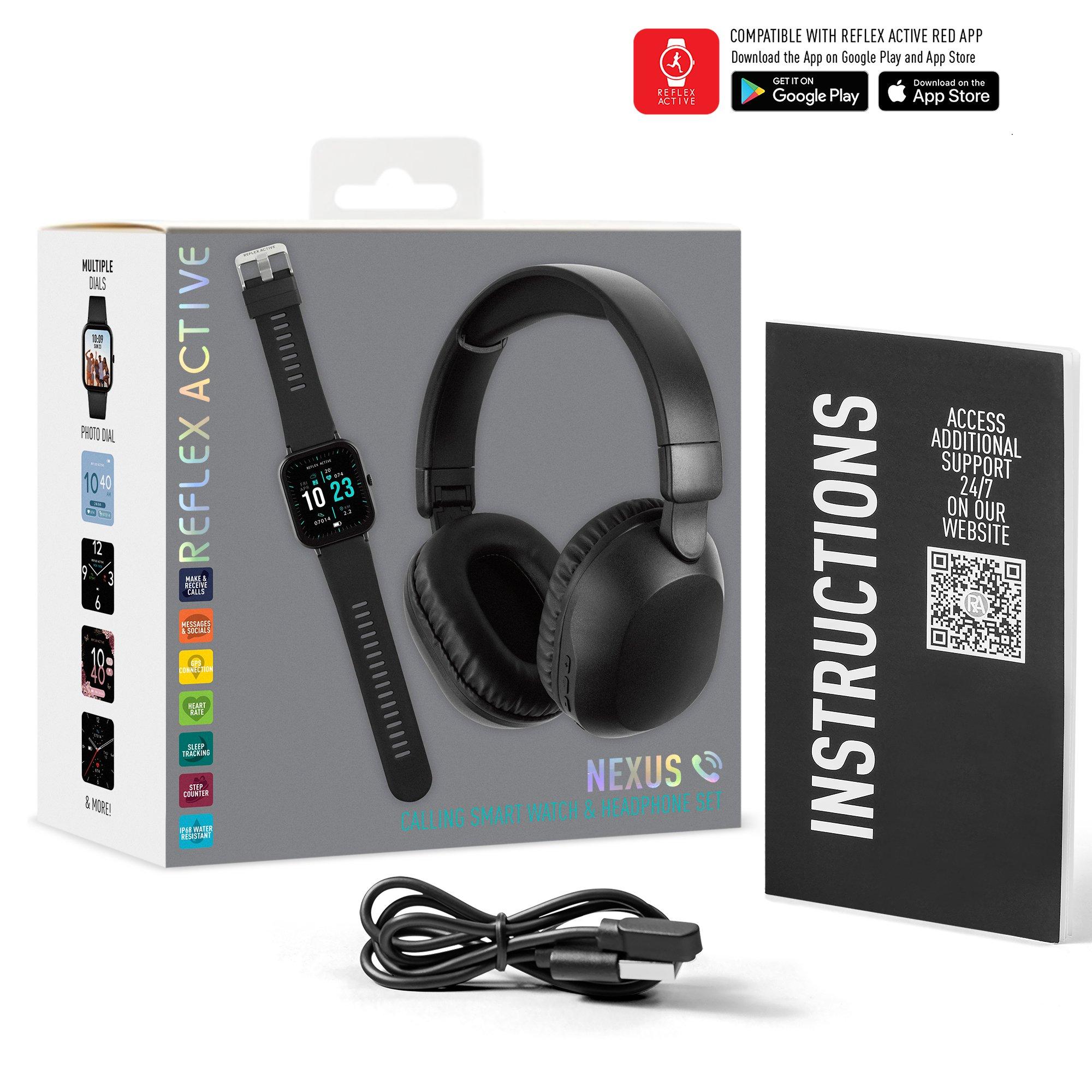 Black - Reflex Active - Reflex Active Nexus Calling Smart Watch Set - 6