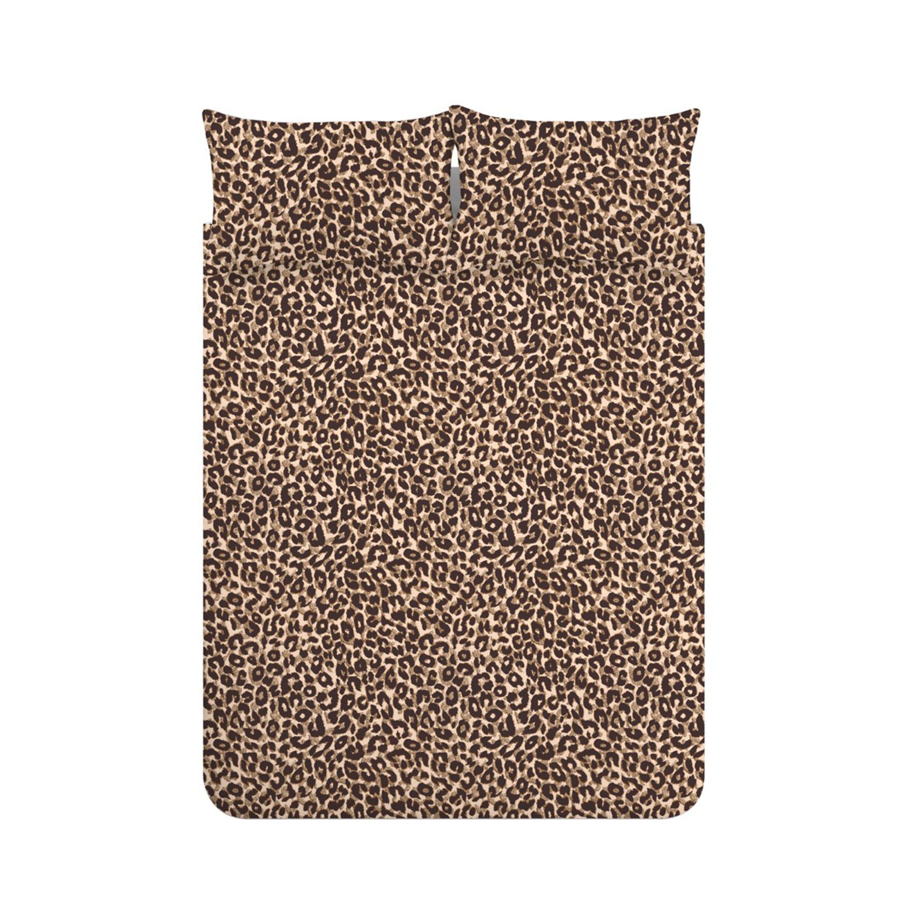 Brown - Catherine Lansfield - Animal Print So Soft Reversible Duvet Cover Set - 5