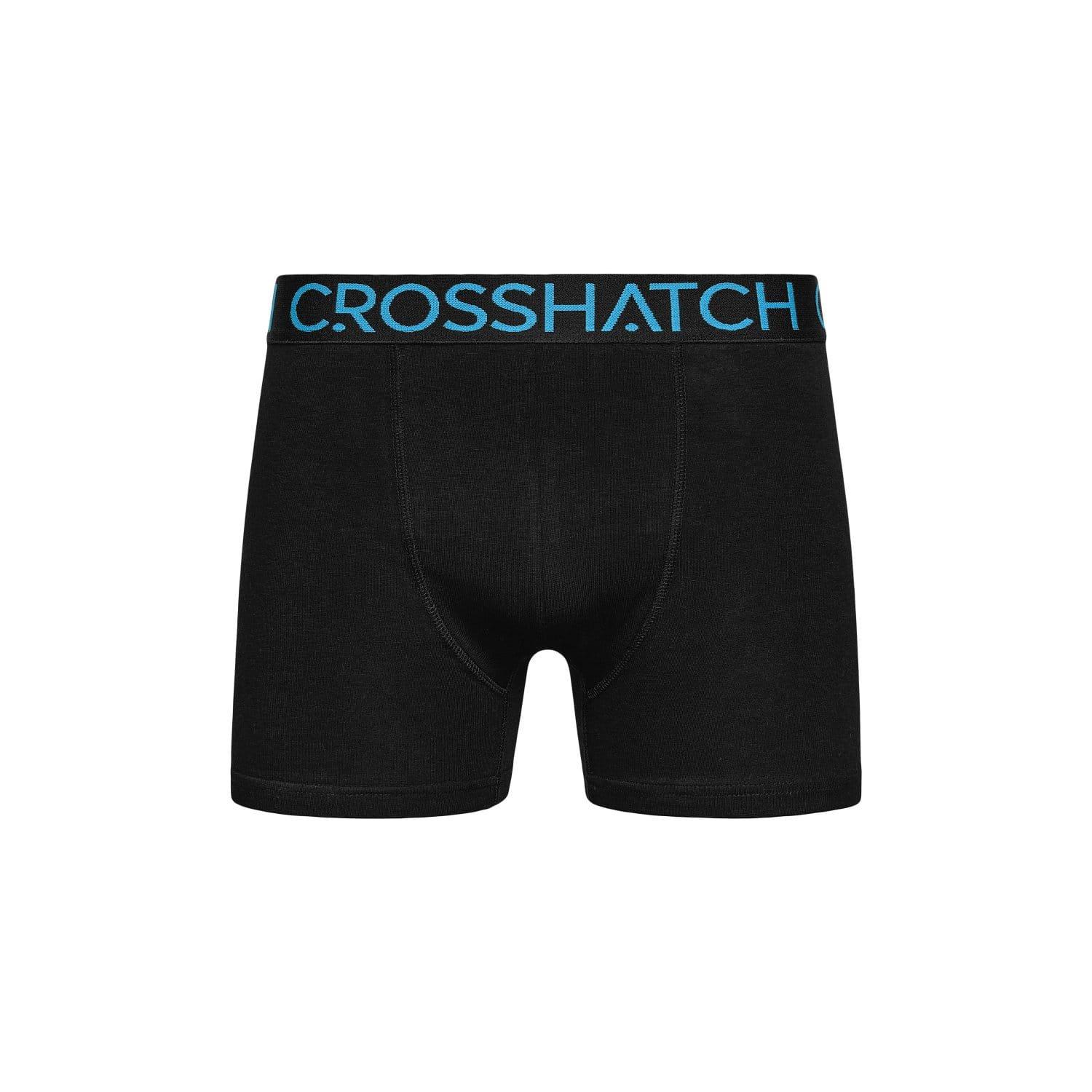 Black Blue - Crosshatch - 3 Pack of Knightling Boxers - 2
