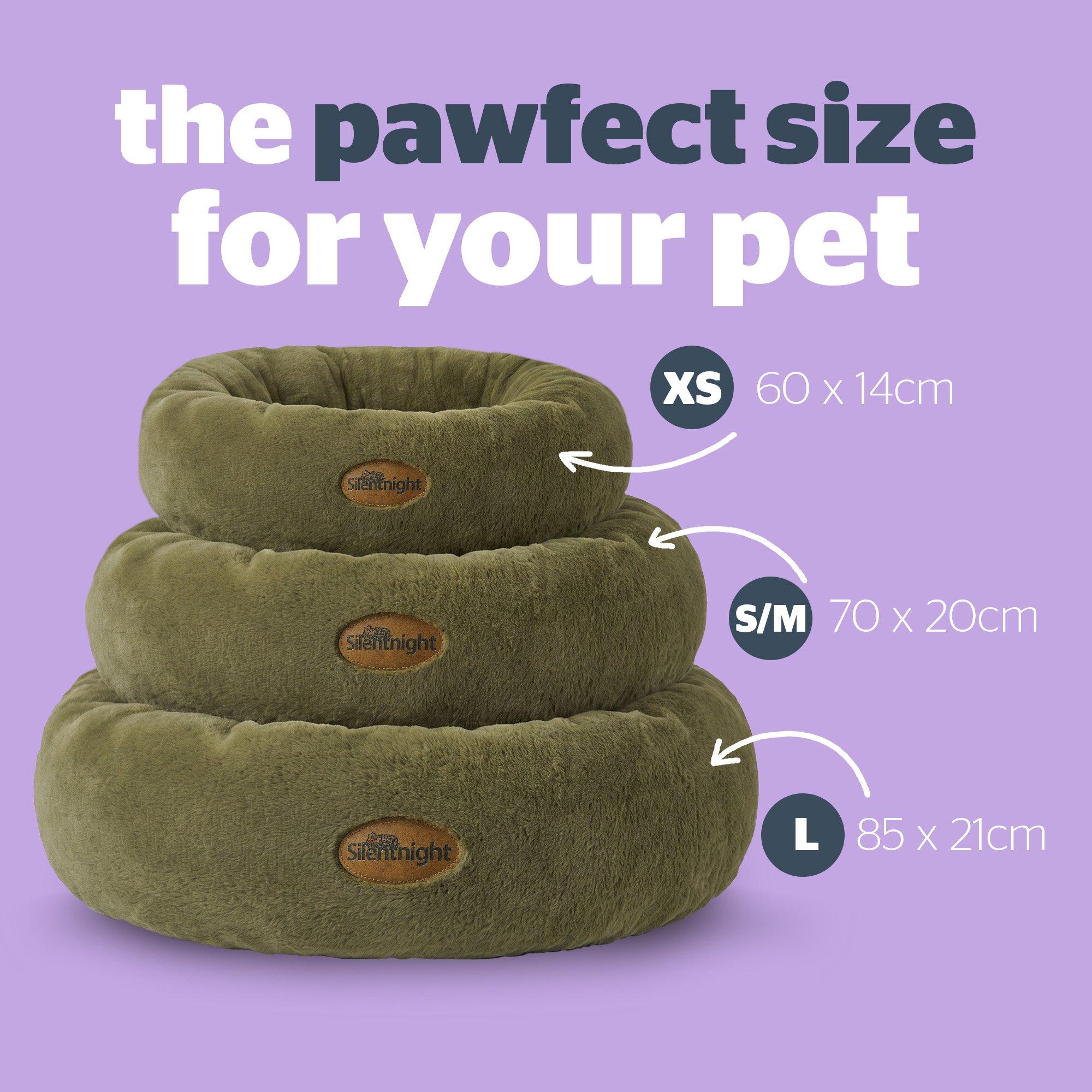 Green - Silentnight - Luxury Fur Calming Donut Bed - 7