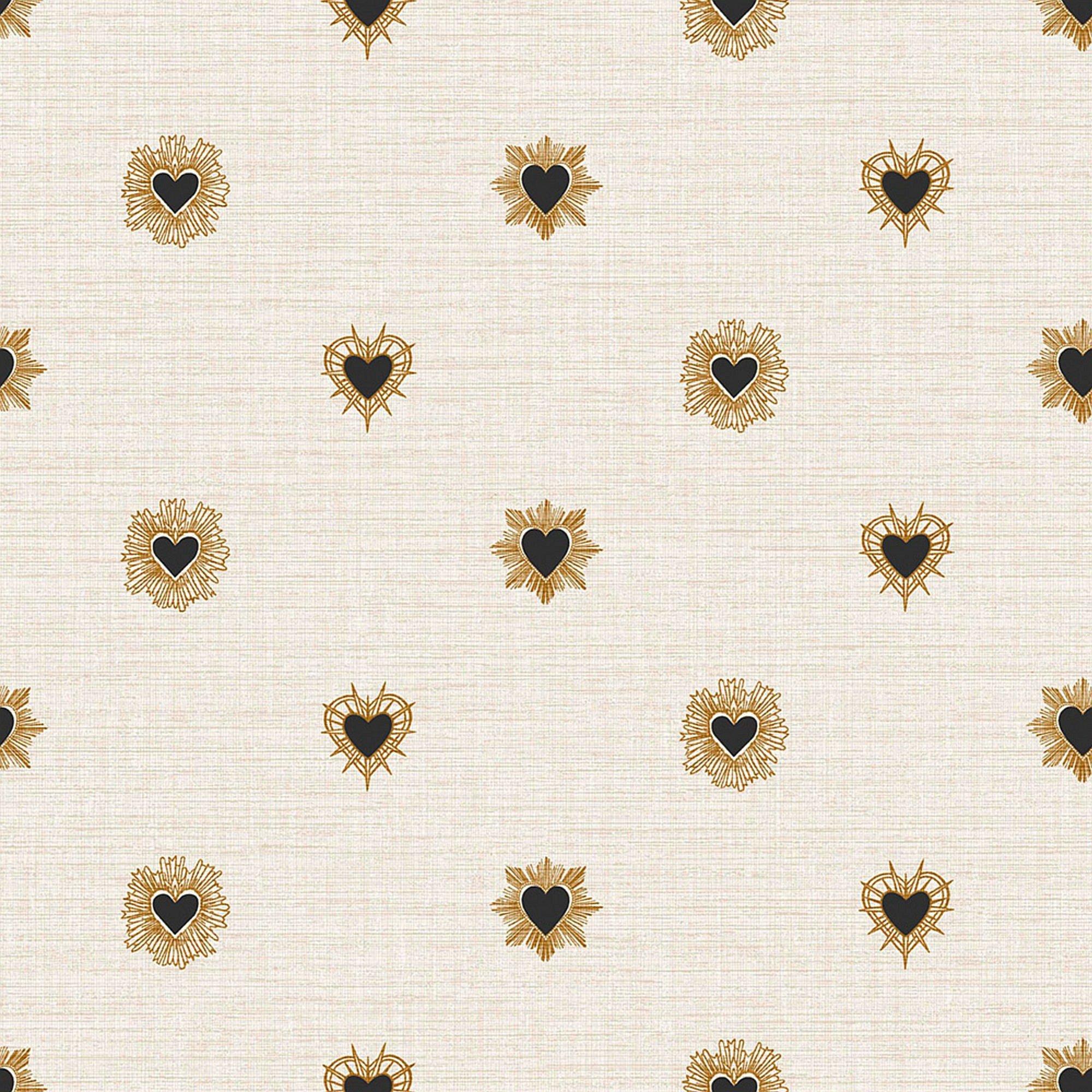 Ivory Noir - Rockett St George - Sacred Hearts Golden Hour Red Wallpaper - 4