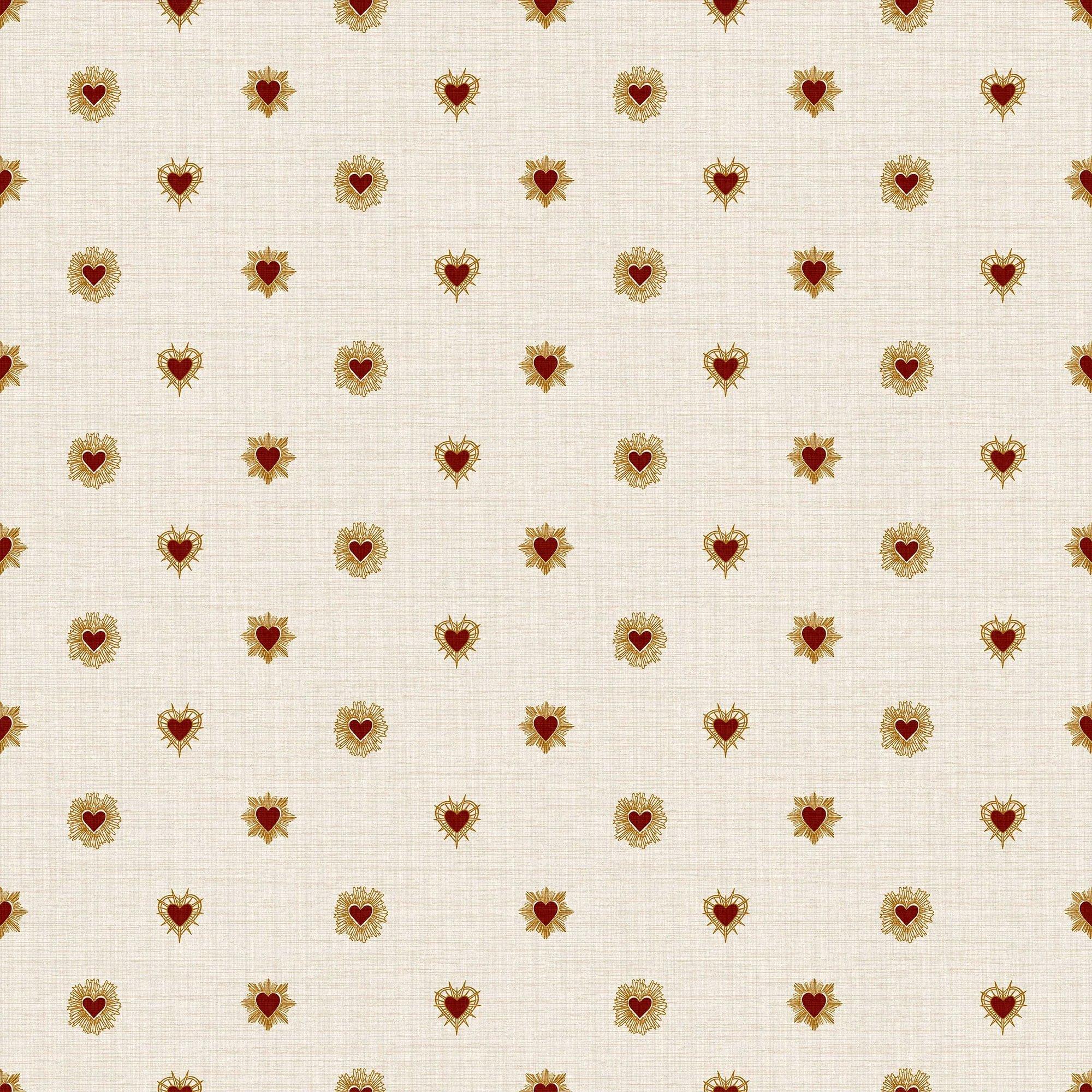 Sacred Hearts Golden Hour Red Wallpaper