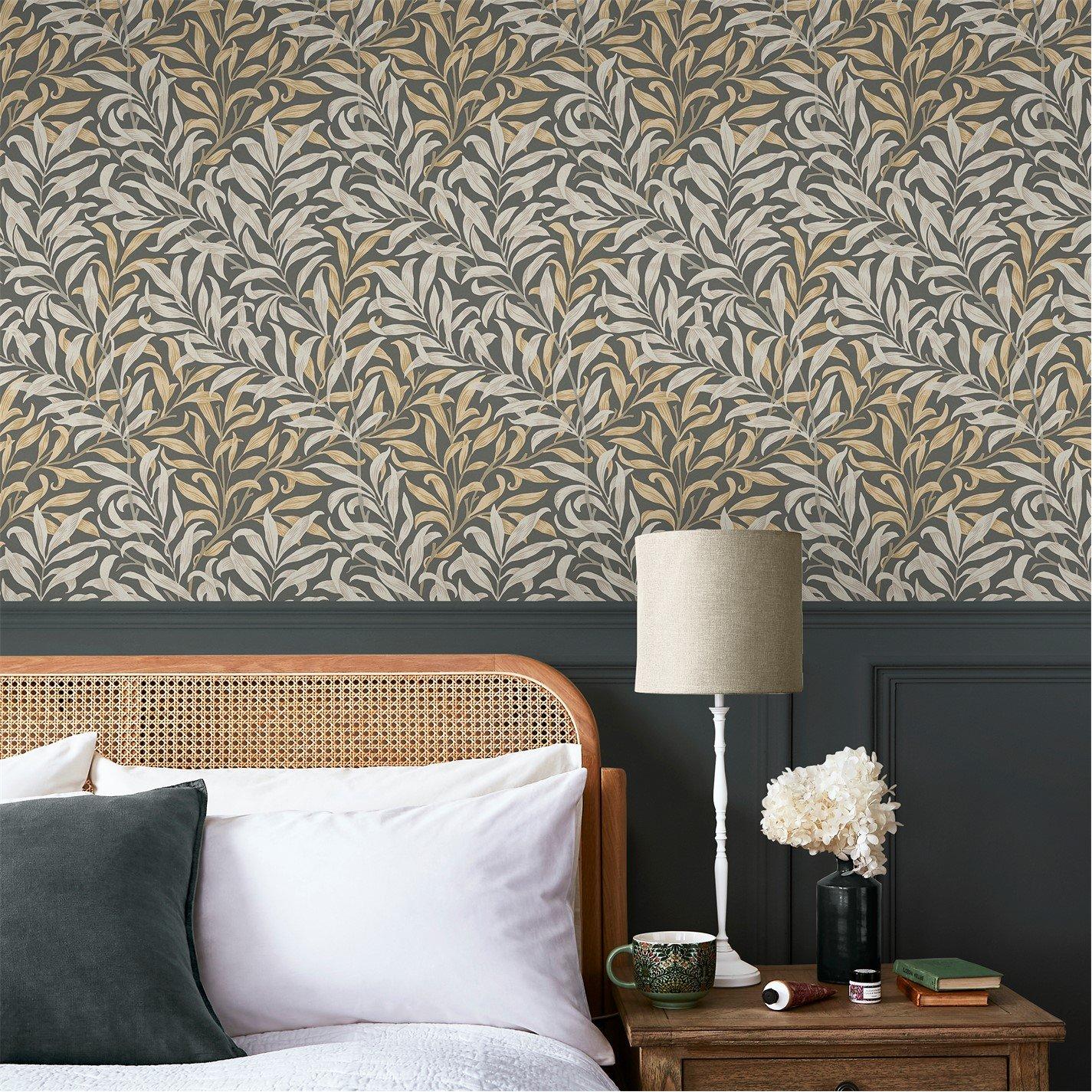 William Morris At Home  Willow Bough Wallpaper Charcoal