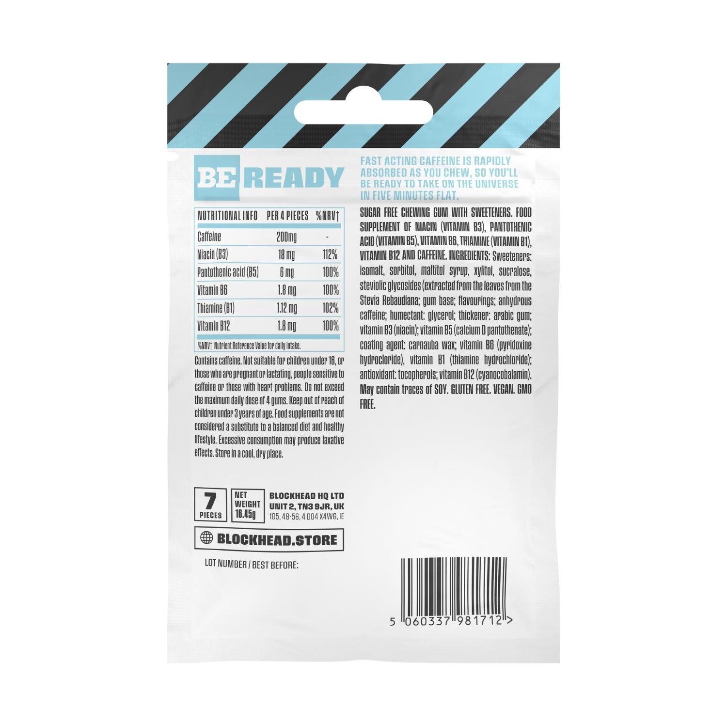 Caffeine - Blockhead - Caffeine Gum (12 Packs) - 6