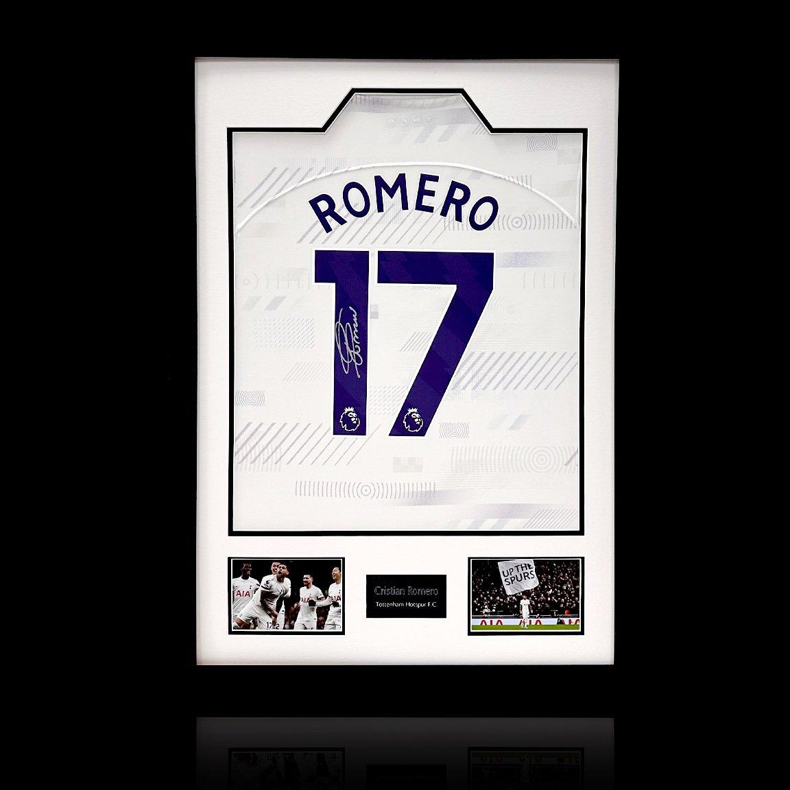 White - The Fan Cave - Cristian Romero Signed Tottenham Hotspur Shirt Pre - 1