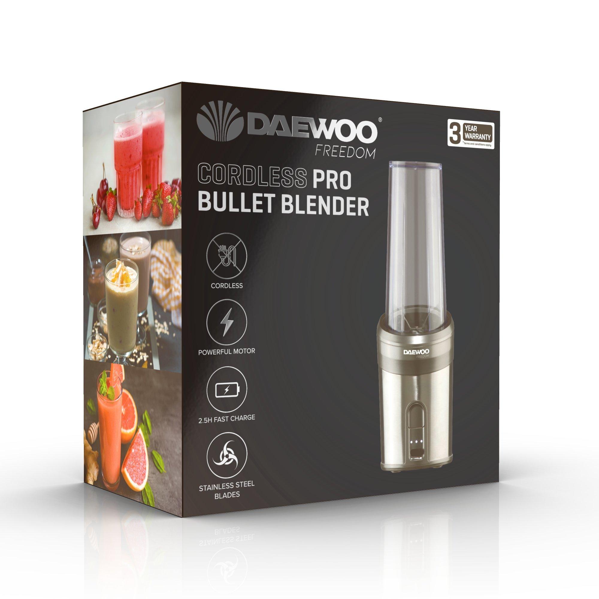 Black - Daewoo Electricals - CORDLESS PRO BULLET BLENDER - 1