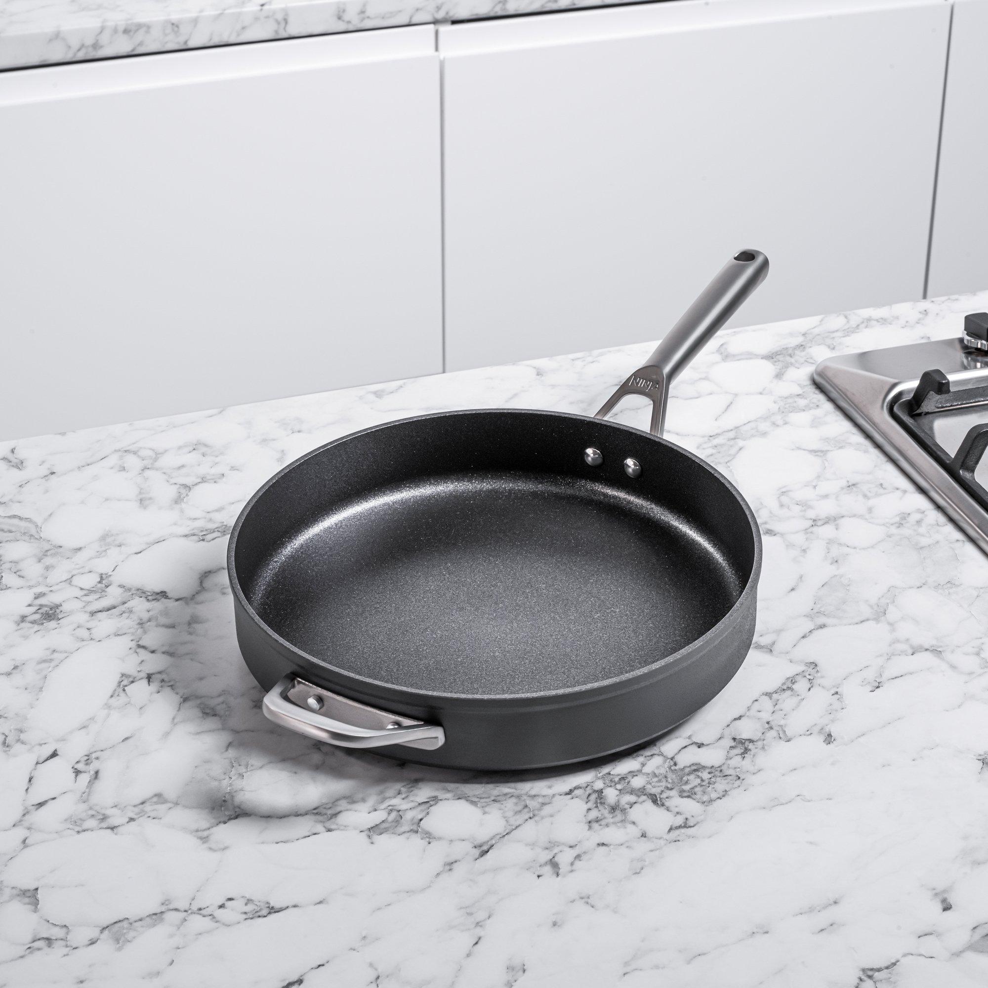 Grey - Ninja - Ninja ZEROSTICK Premium 30cm Sauté Pan with Lid - 2