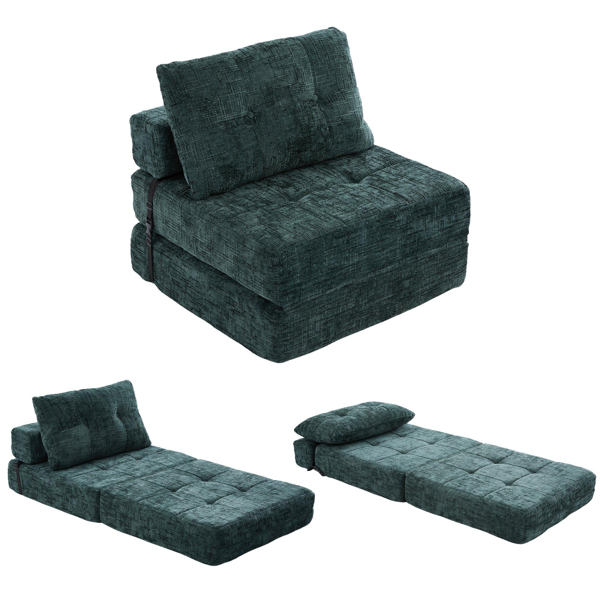 Emerald - Urban Meuble - Convertible Tufted Folding Sofa Bed - 5