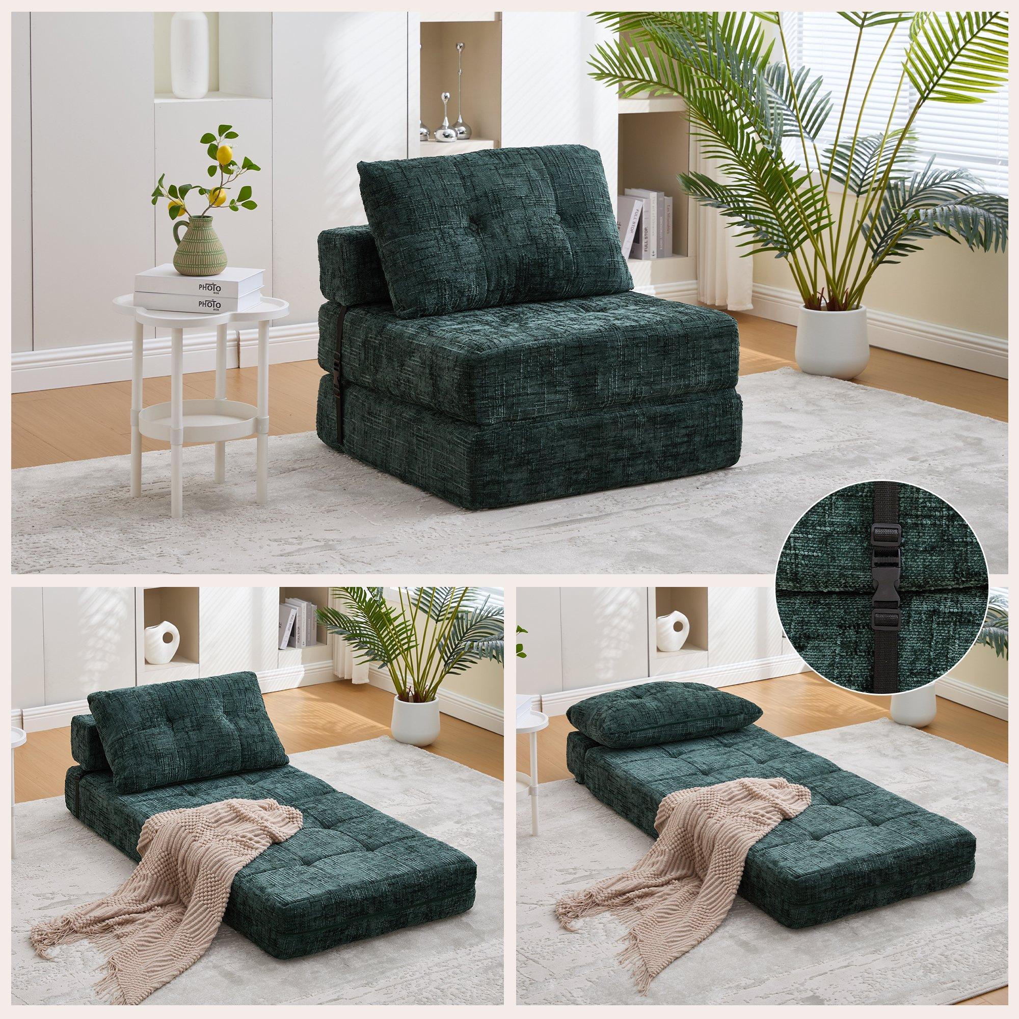 Emerald - Urban Meuble - Convertible Tufted Folding Sofa Bed - 7