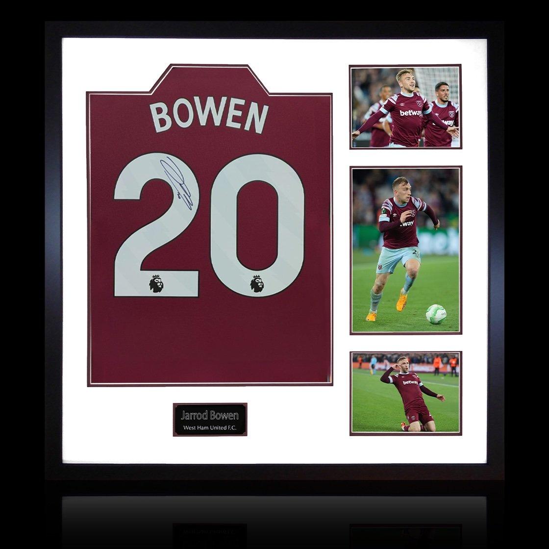 Maroon - The Fan Cave - Jarrod Bowen Signed West Ham United Shirt Elite