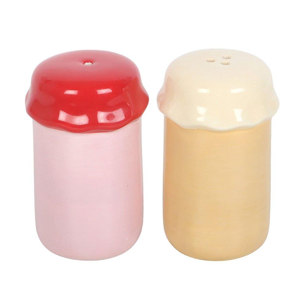 Pink - Something Different - Peanut Butter and Jelly Jar Salt and Pepper Shaker - 3