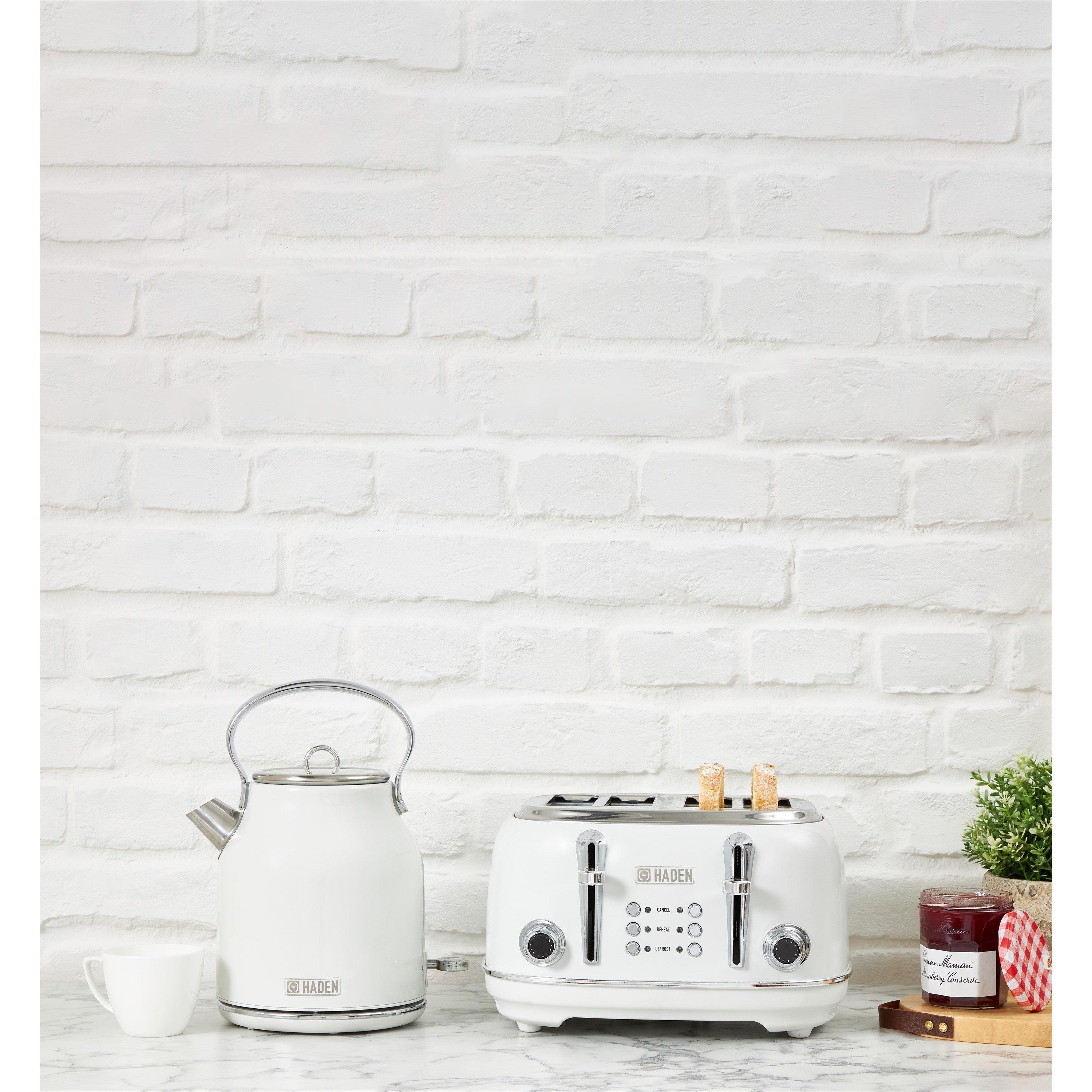 Ivory - Haden - Haden Heritage Kettle & 4 Slice Toaster - 1