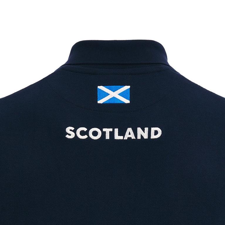 Marine/Bleu - Macron - Scotland 22/23 Polo Shirt Mens - 4