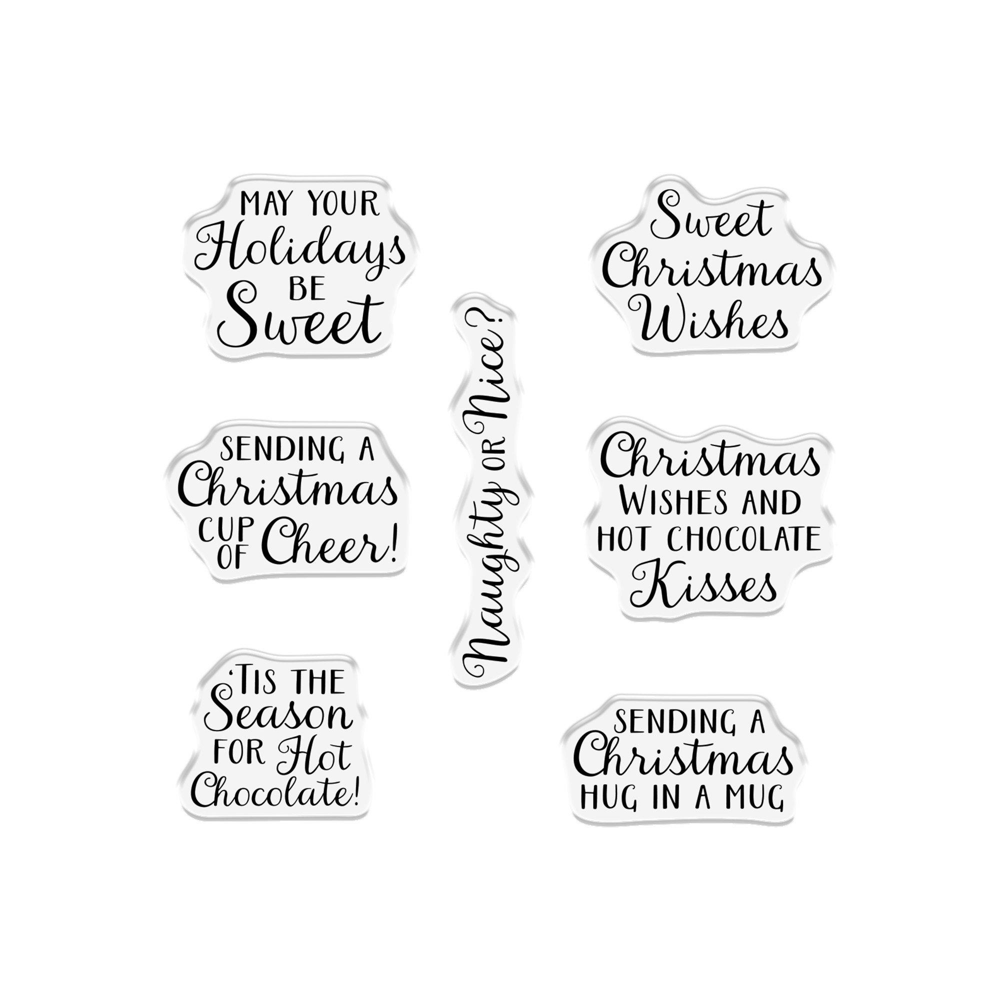 Multi - Crafters Companion - Hot Chocolate Stamp & Die - 3