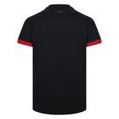 Noir/Rouge - Umbro - T-shirt Manches Courtes Col Rond Pur Coton Jamix - 3
