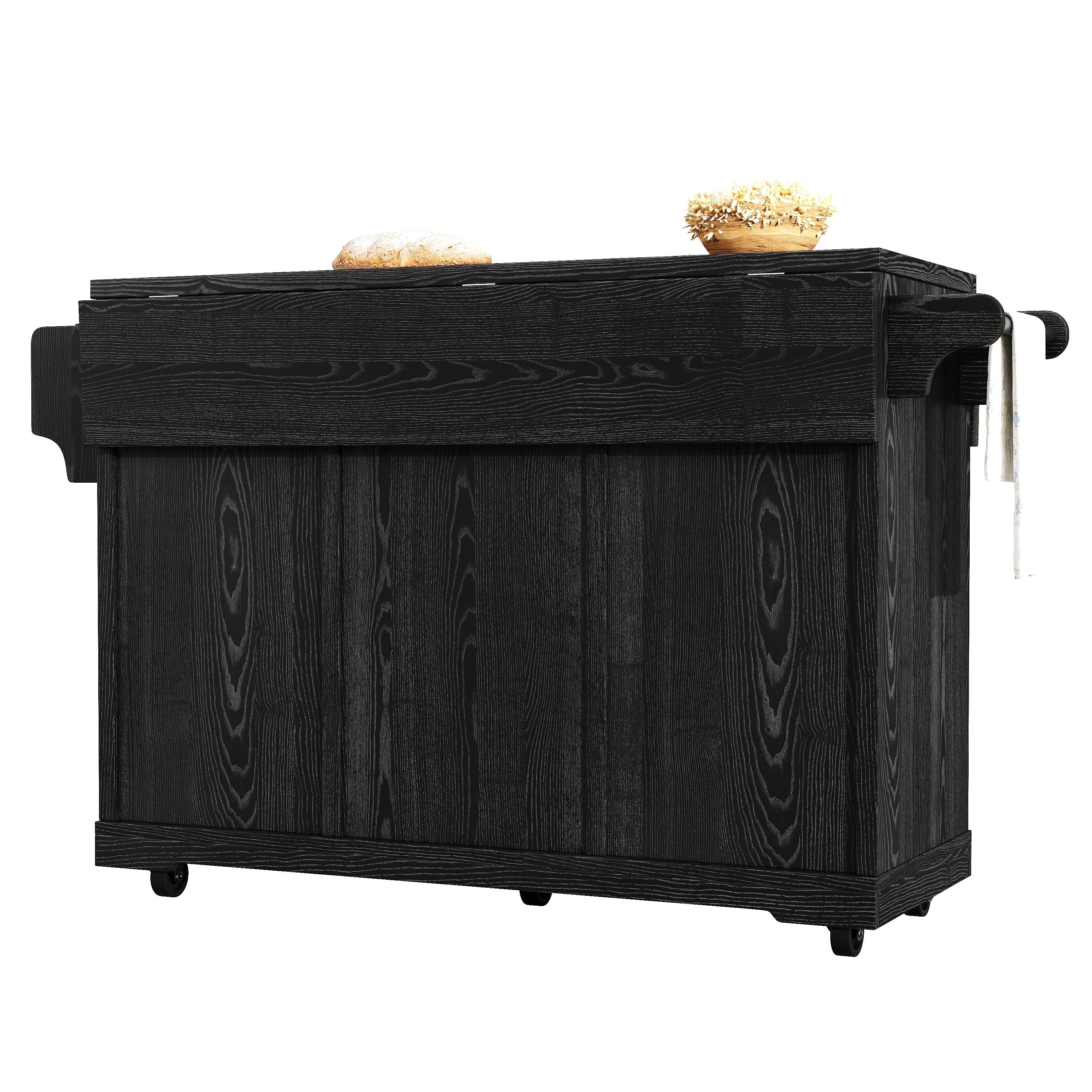 Black - Urban Meuble - Multifunctional Mobile Kitchen Trolley - 13